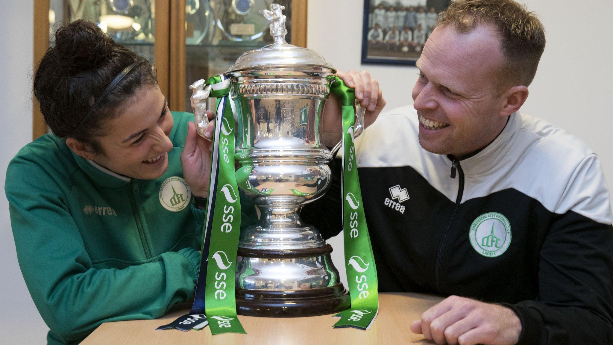 Emma Alexander (left) and Matt Wright of Chichester City