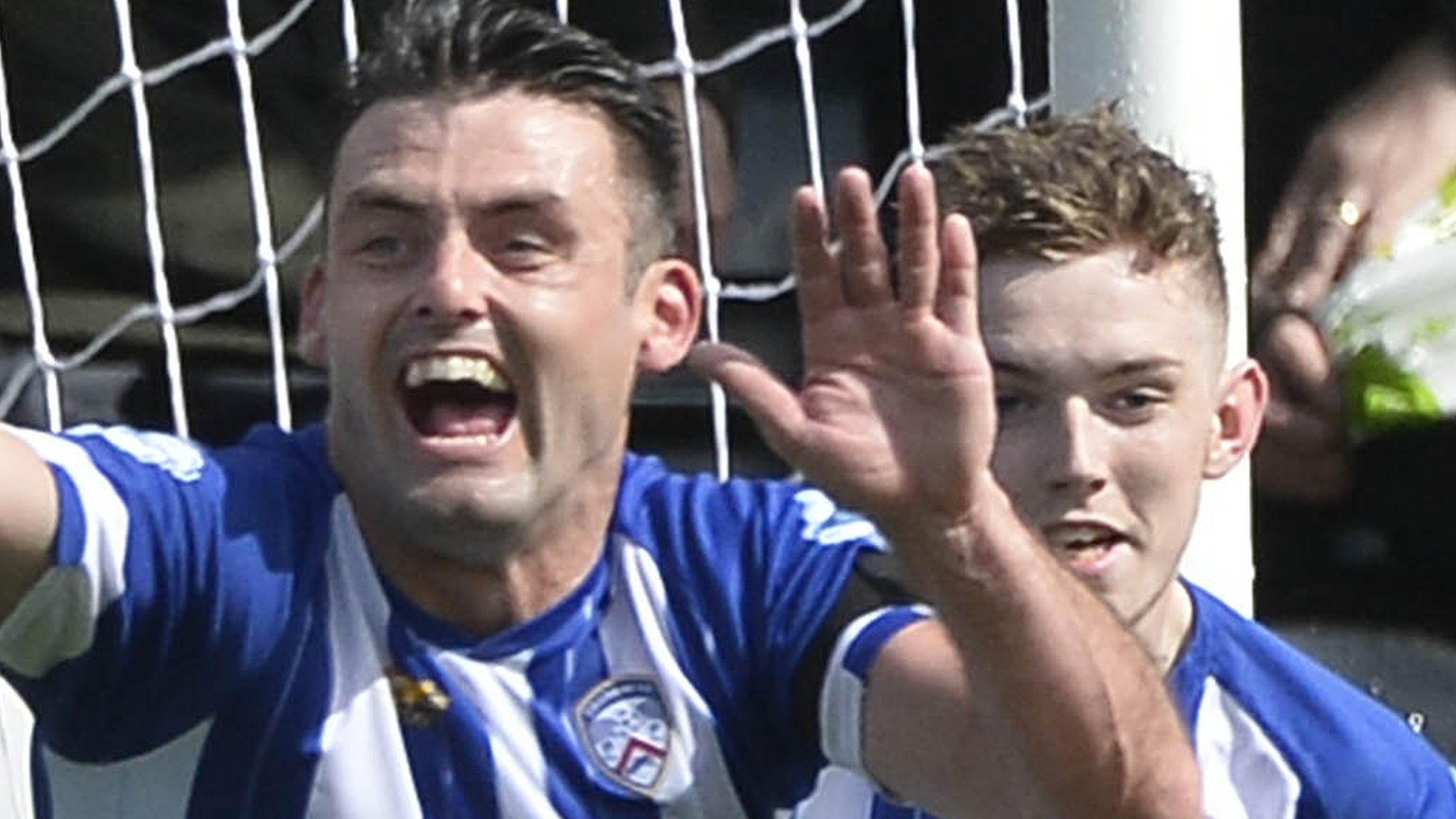 Eoin Bradley scored in Coleraine's 2-0 win at Crusaders