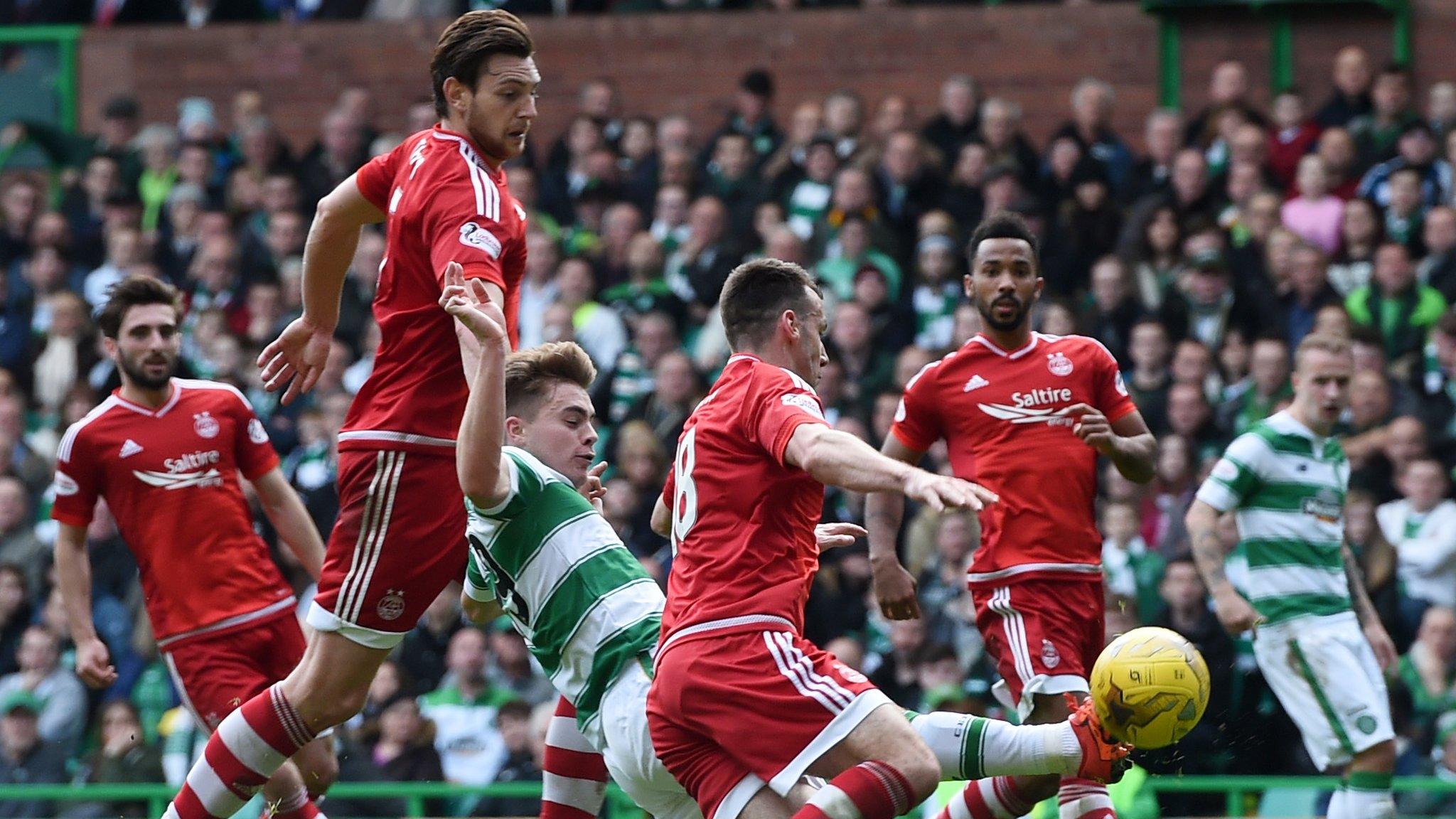 Celtic lead Aberdeen by eight points