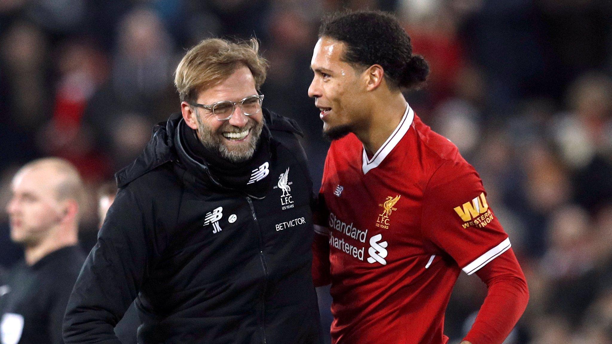 Jurgen Klopp and Virgil van Dijk