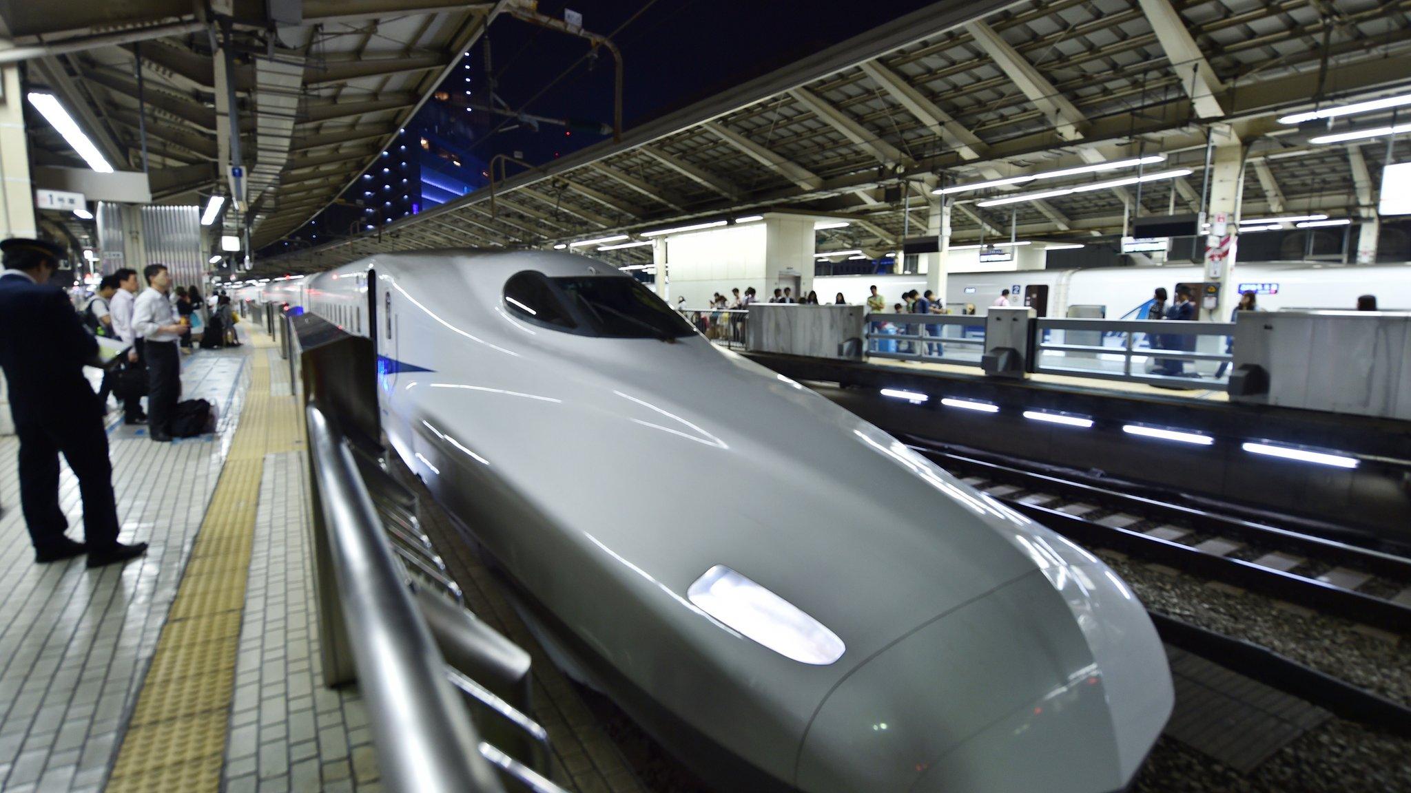 Bullet train in Tokyo