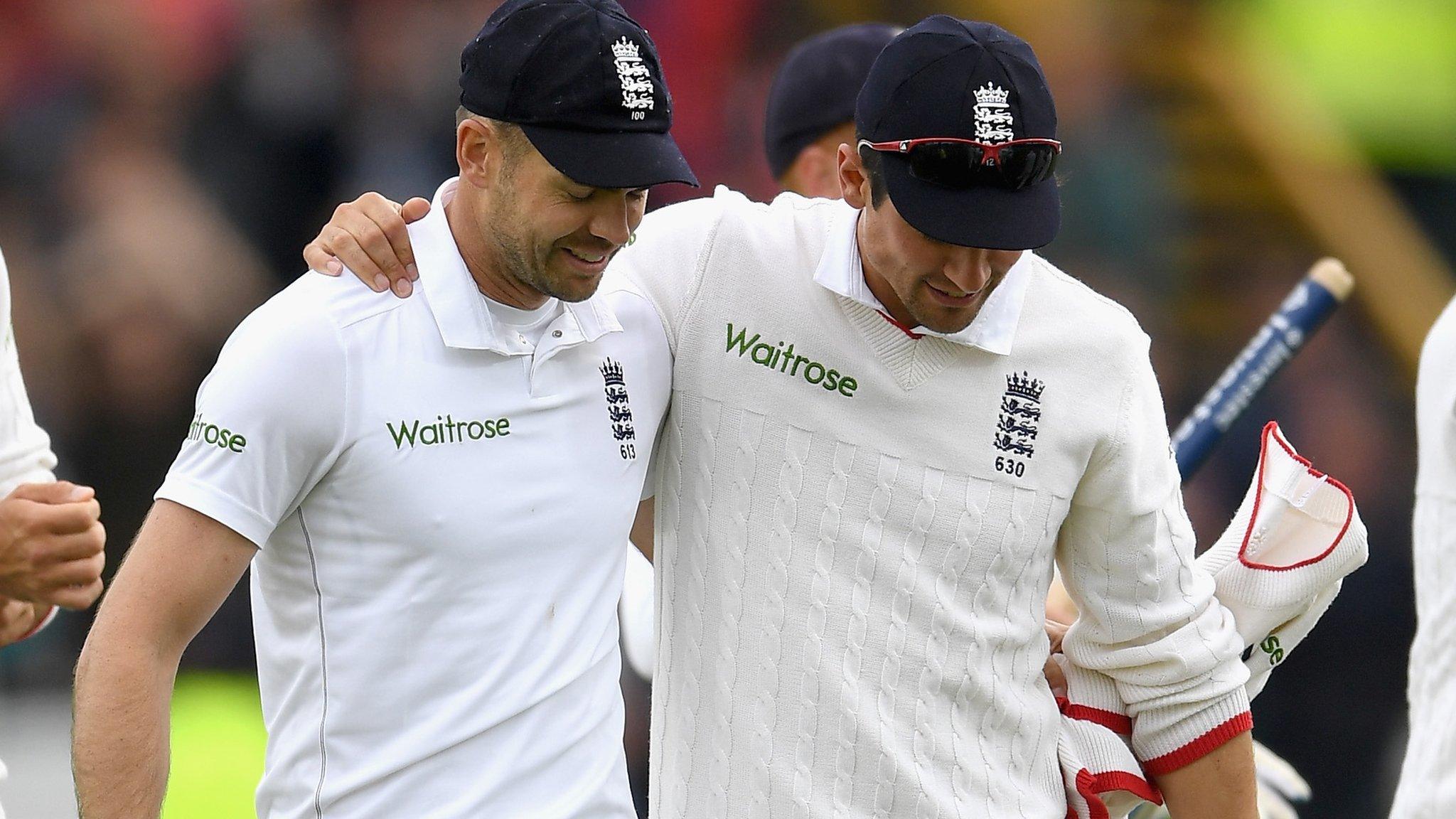 James Anderson and Alastair Cook