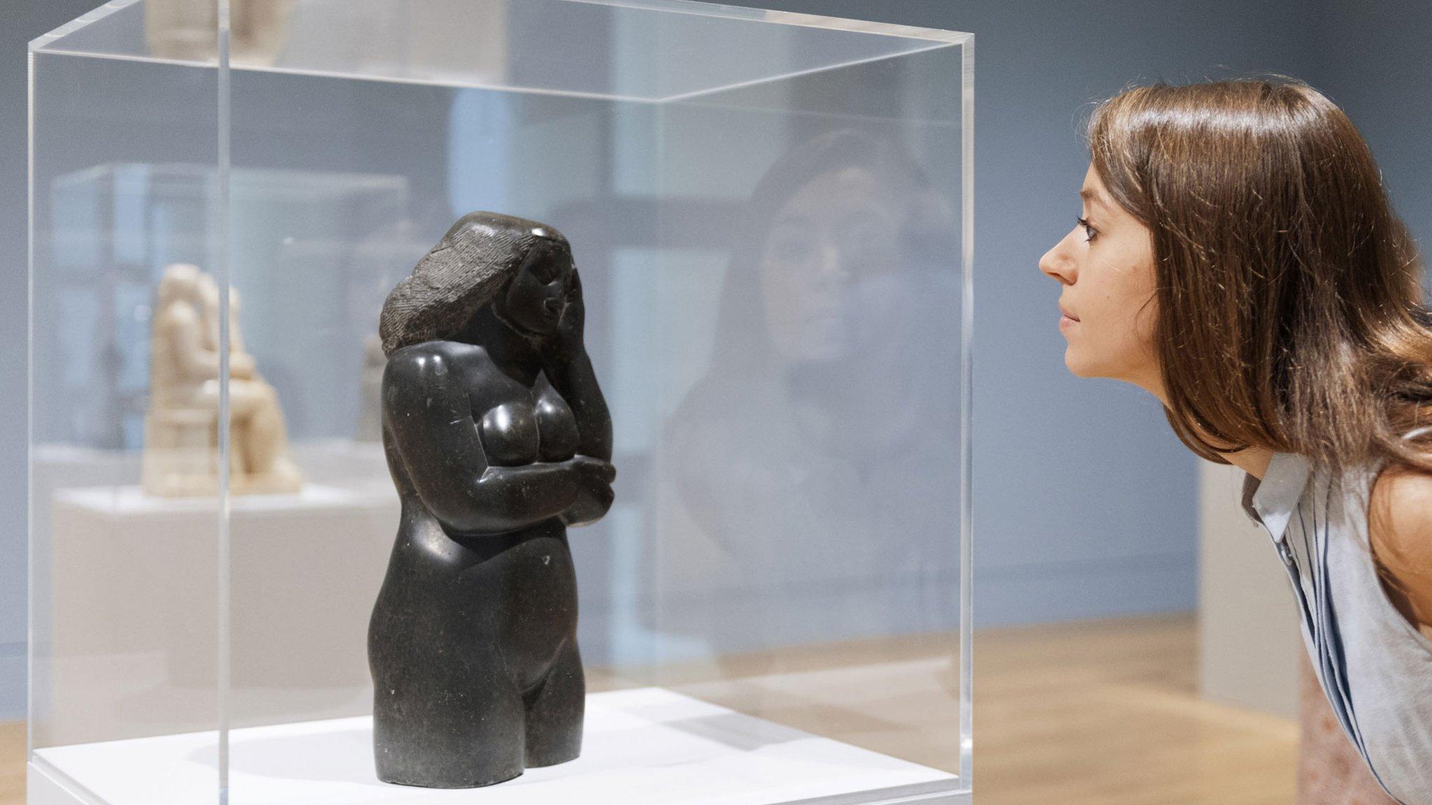 Contemplative Figure, a work from the Barbara Hepworth exhibition at Tate Britain