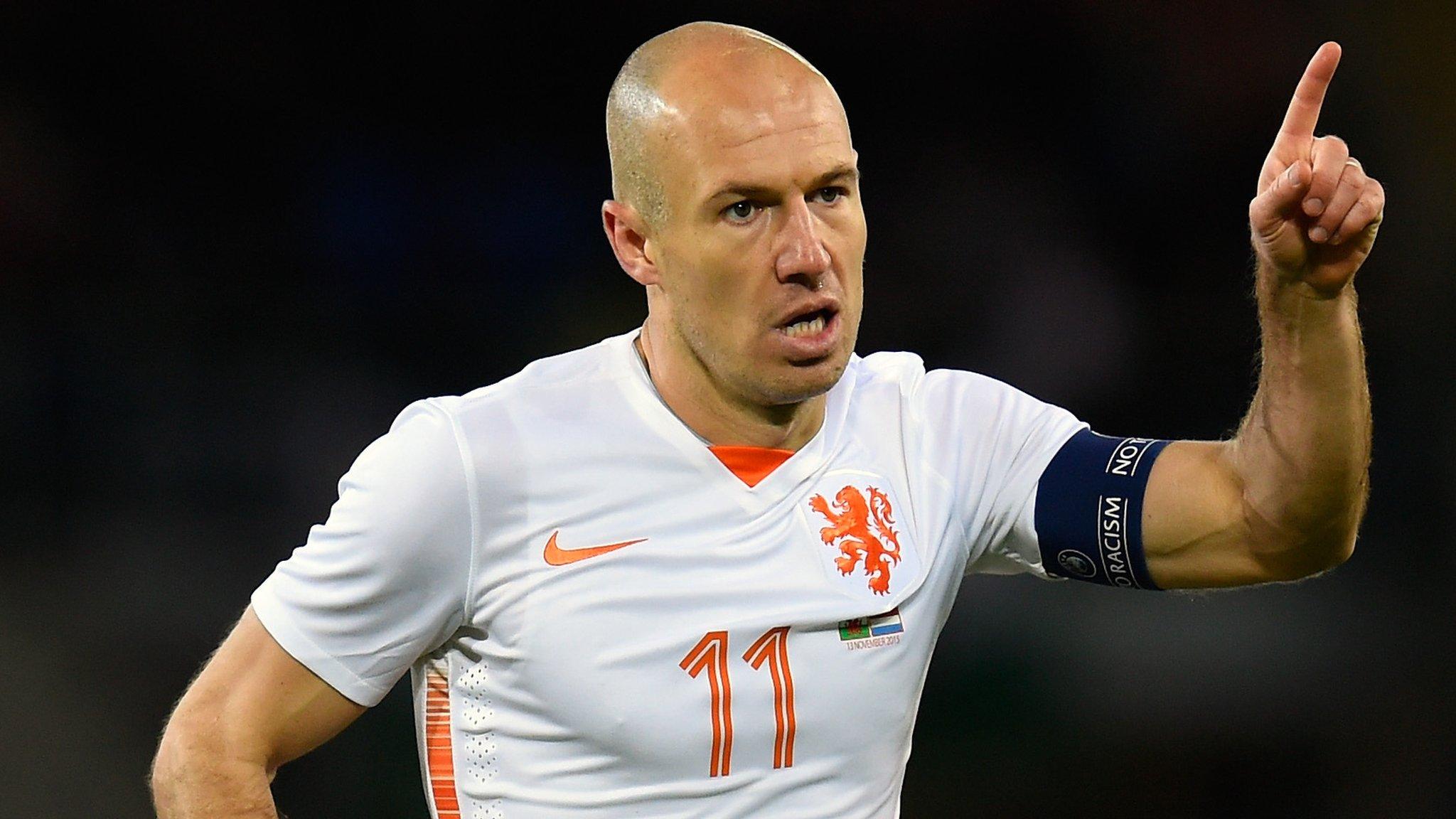 Arjen Robben second goal was his 30th of his international career