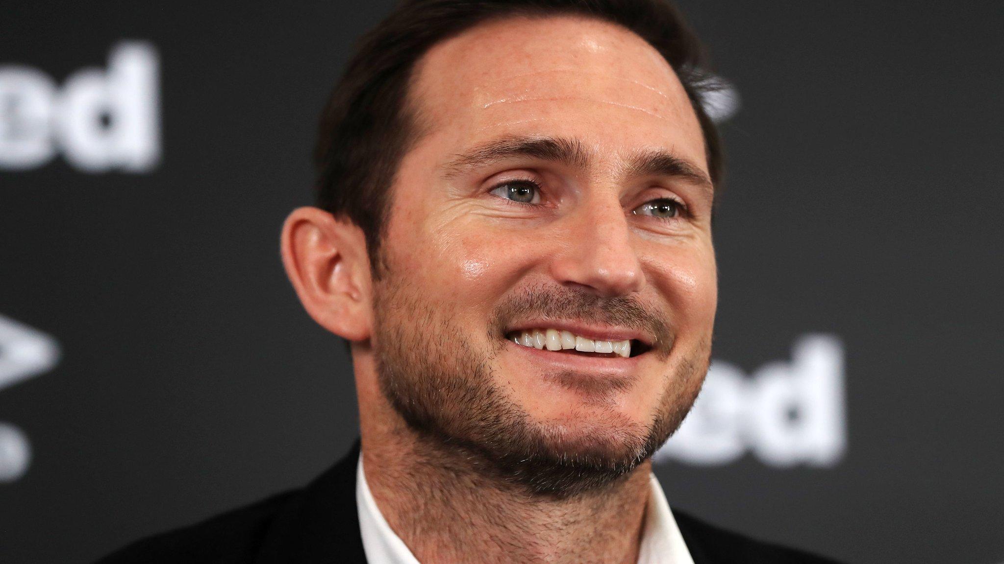 Derby County manager Frank Lampard