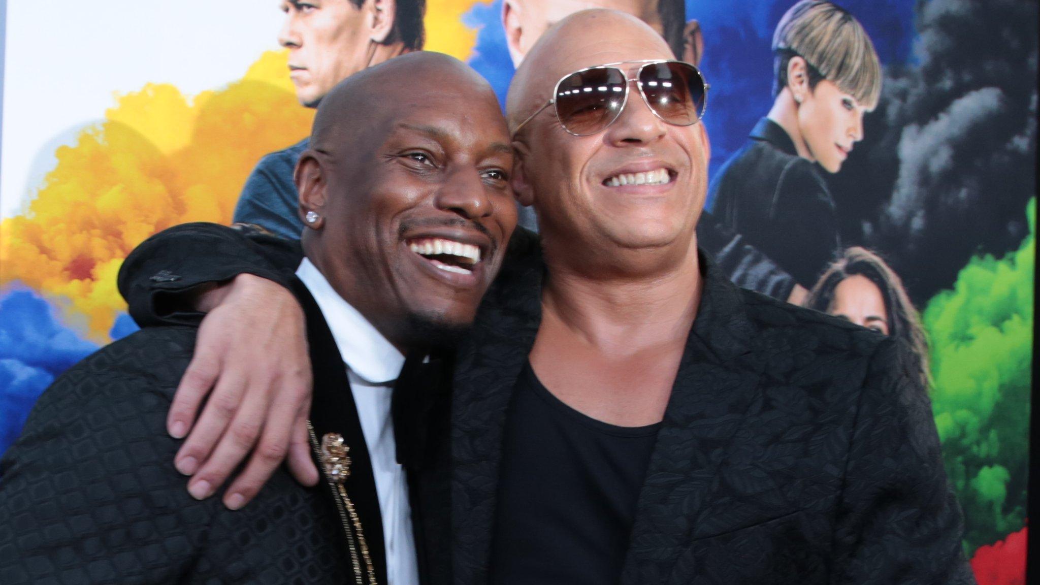 Tyrese Gibson and Vin Diesel