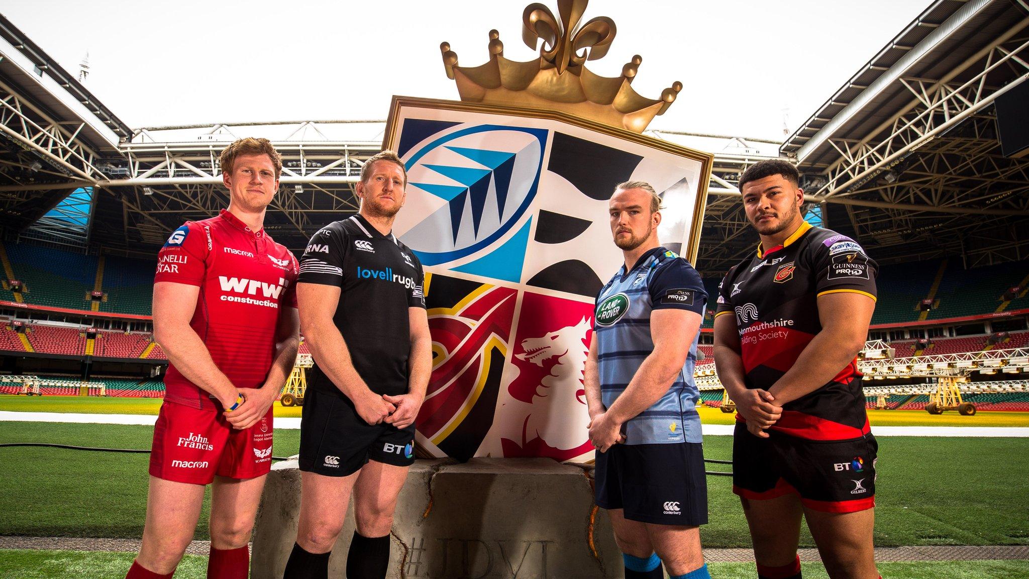 Rhys Patchell, Scarlets; Bradley Davies, Ospreys; Kristian Dacey, Cardiff Blues and Leon Brown, Dragons