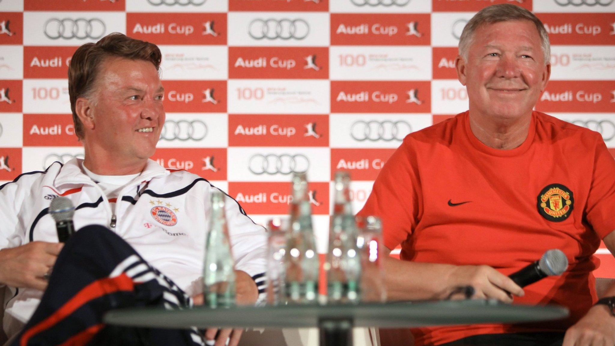 Louis van Gaal and Alex Ferguson