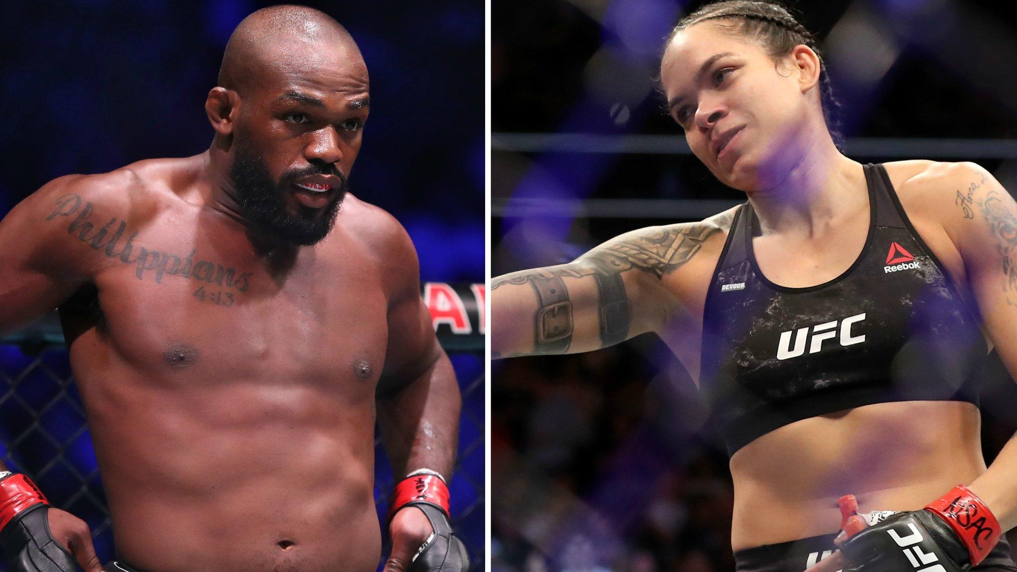 Amanda Nunes and Jon Jones