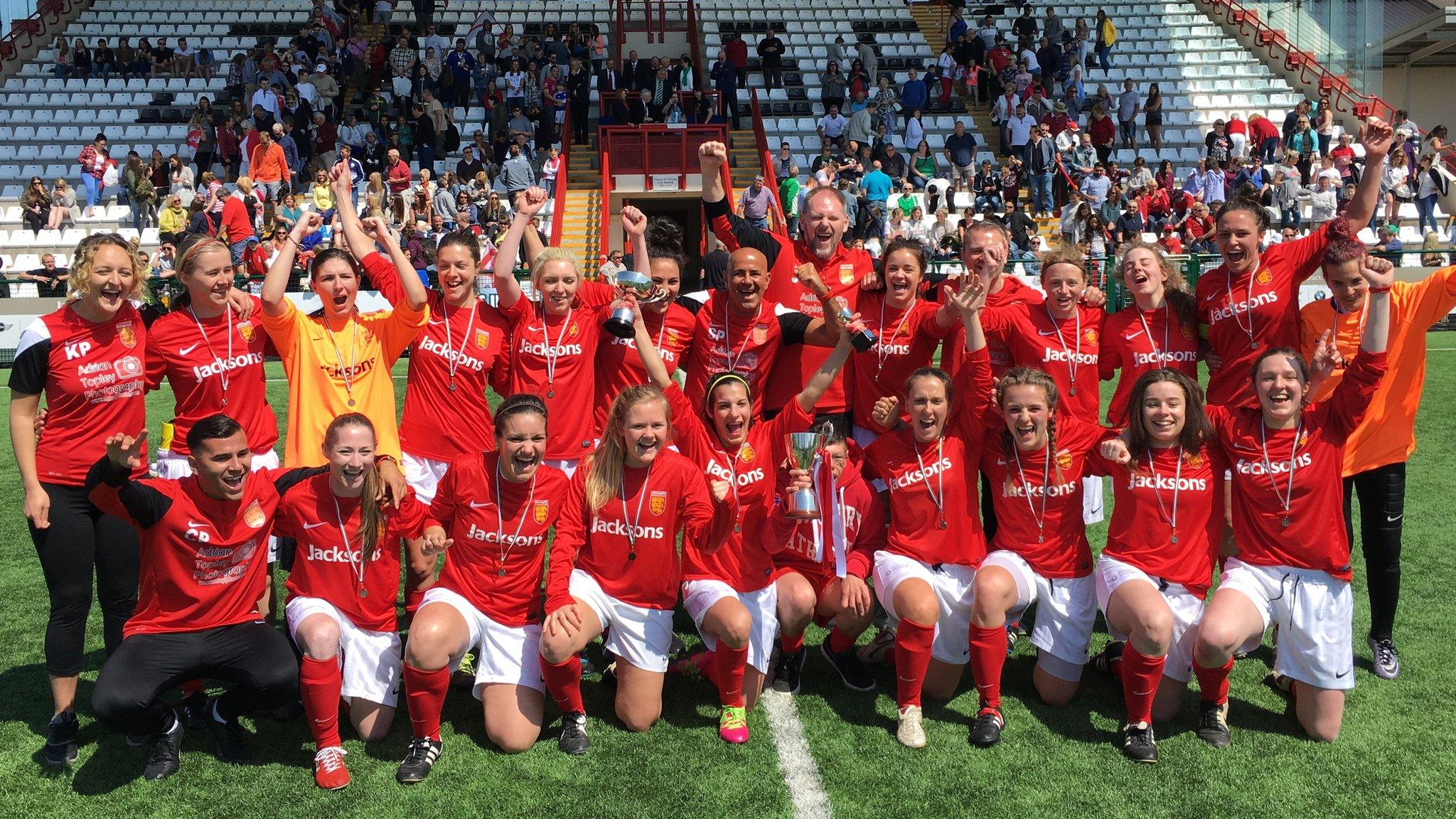 Jersey celebrate