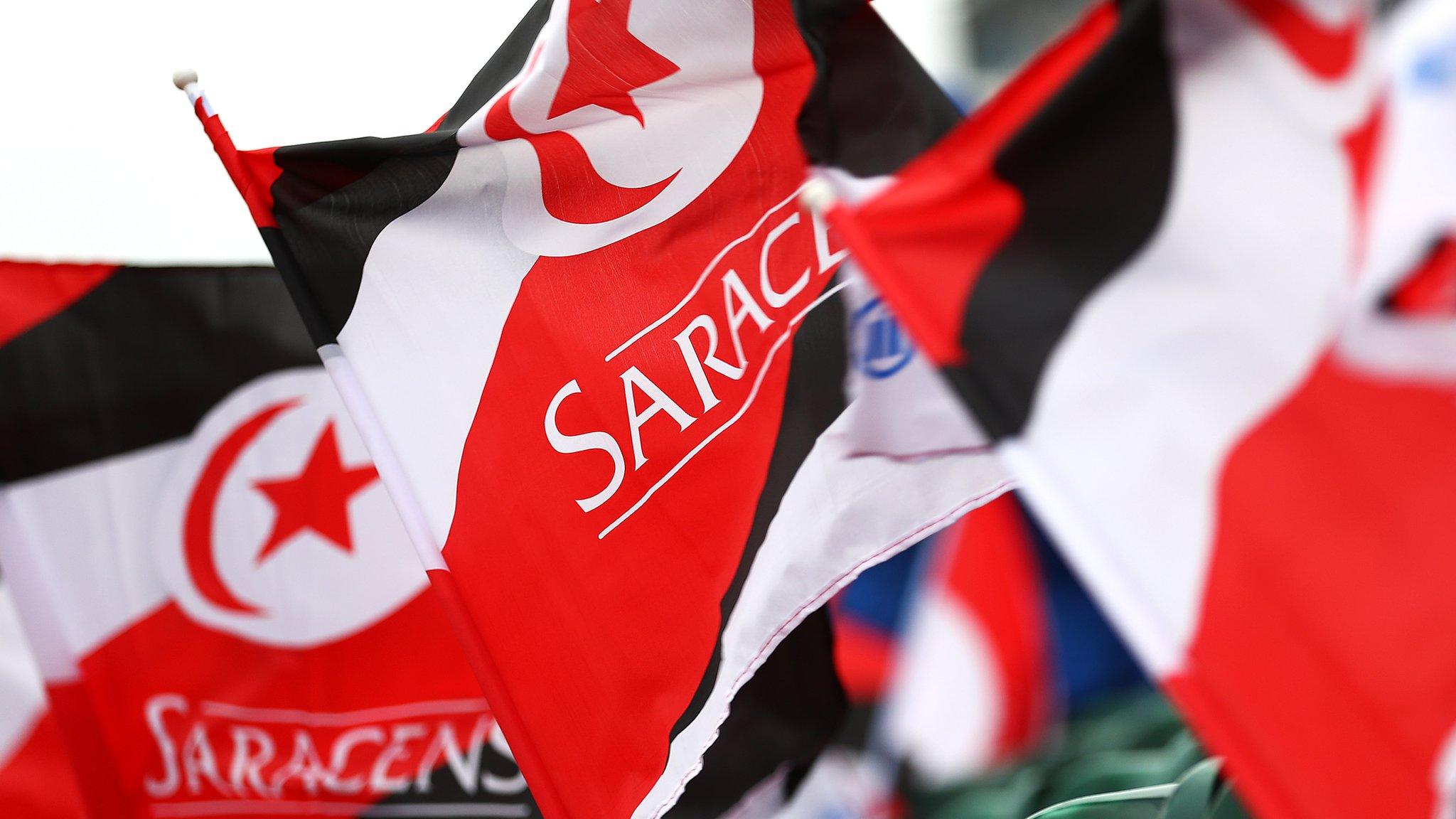 Saracens flags at a match