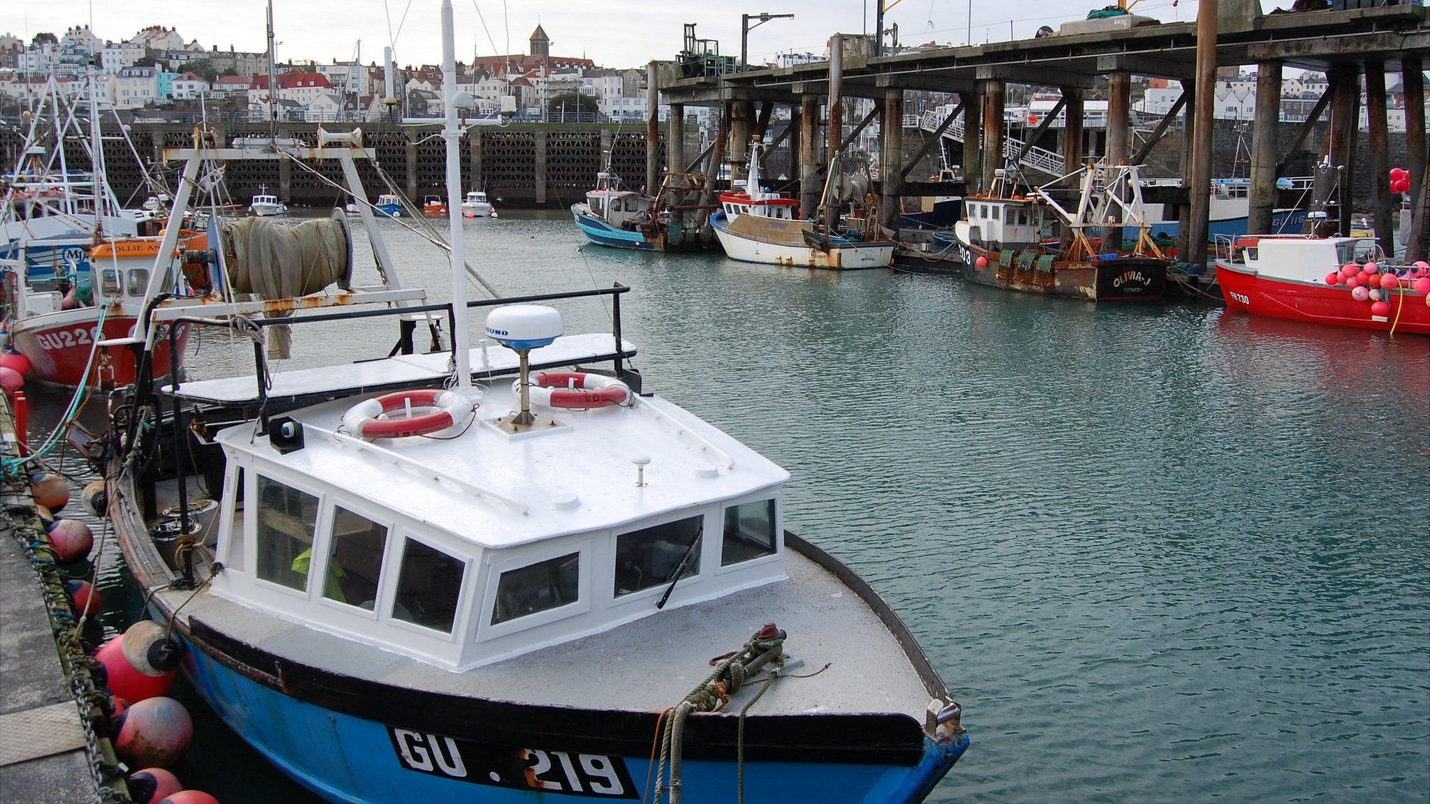 Fishing boats in Guernsey's St Peter Port Harbour