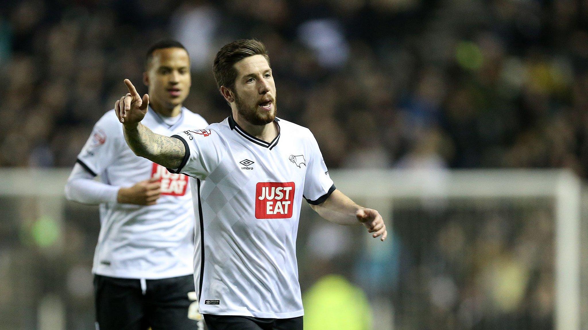 Jacob Butterfield celebrates his winning goal against Blackburn