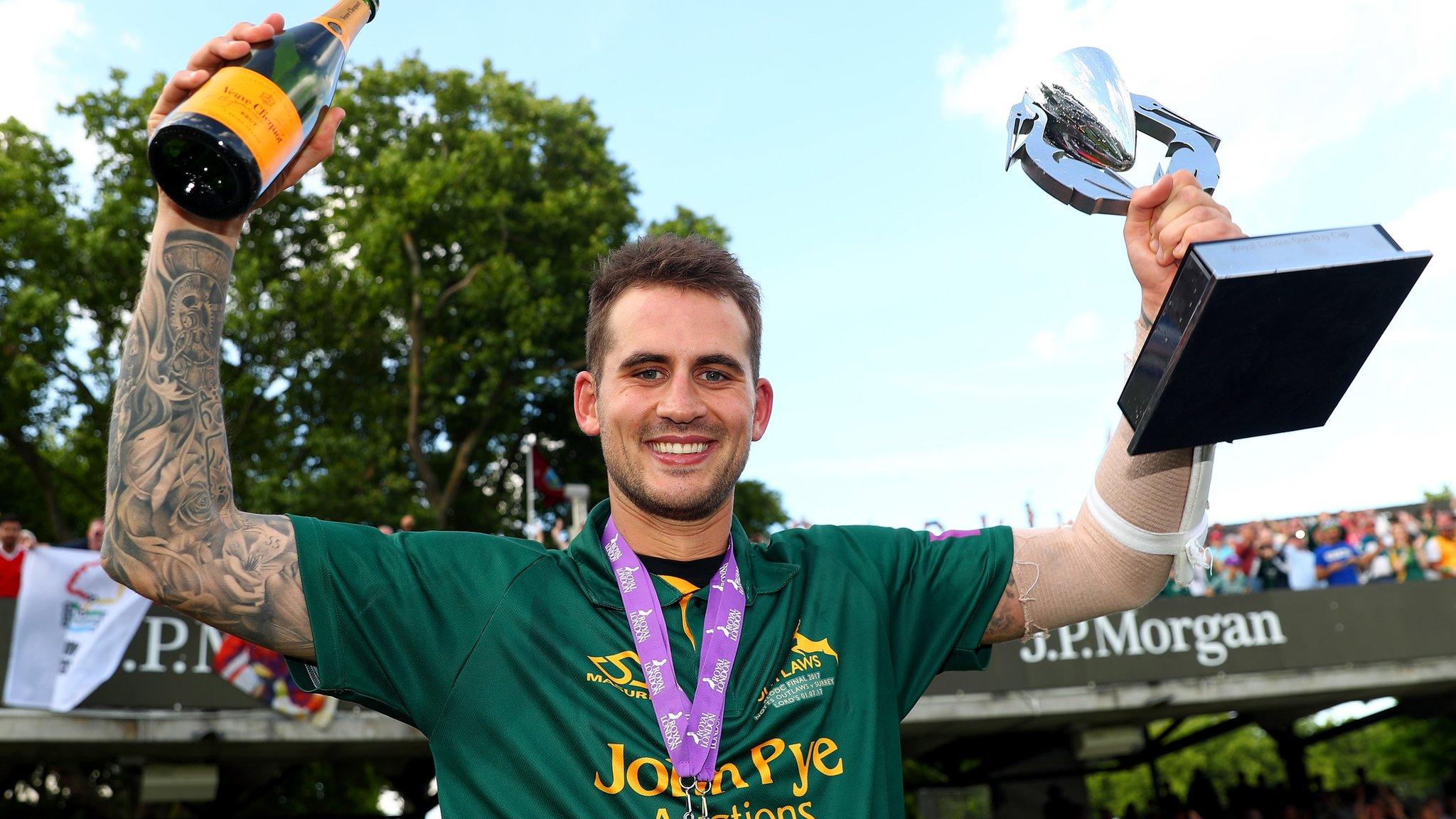 Alex Hales was part of the Notts side that won both the One-Day Cup and the T20 Blast in 2017