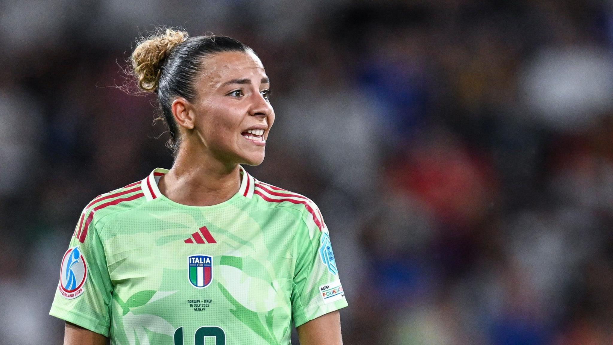 Arianna Caruso in action for Italy
