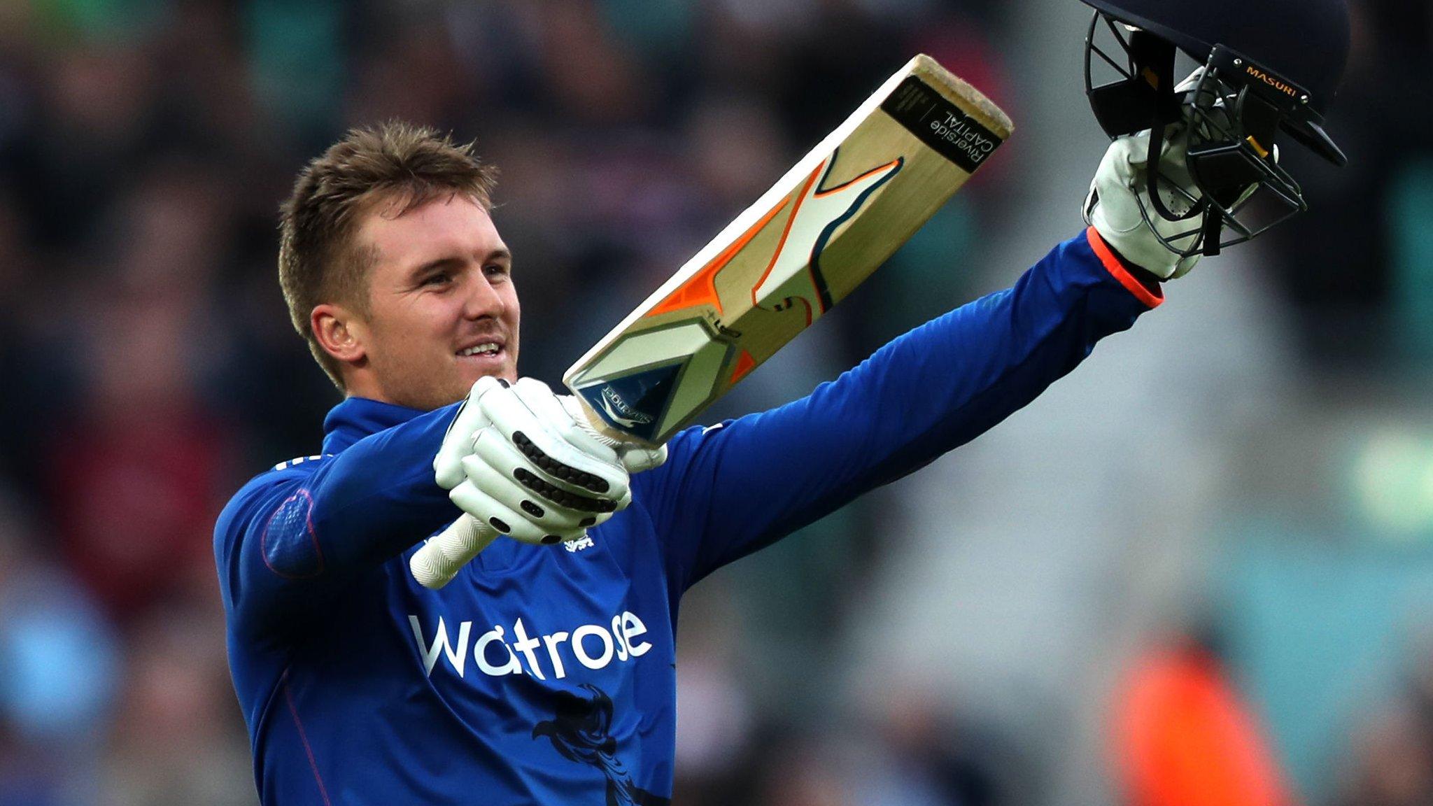 Jason Roy makes his century