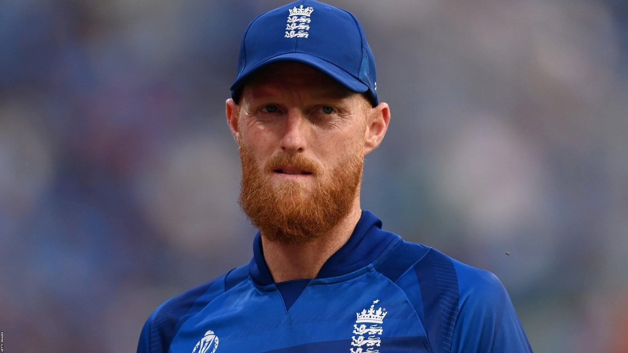 England's Ben Stokes looks on during an ODI