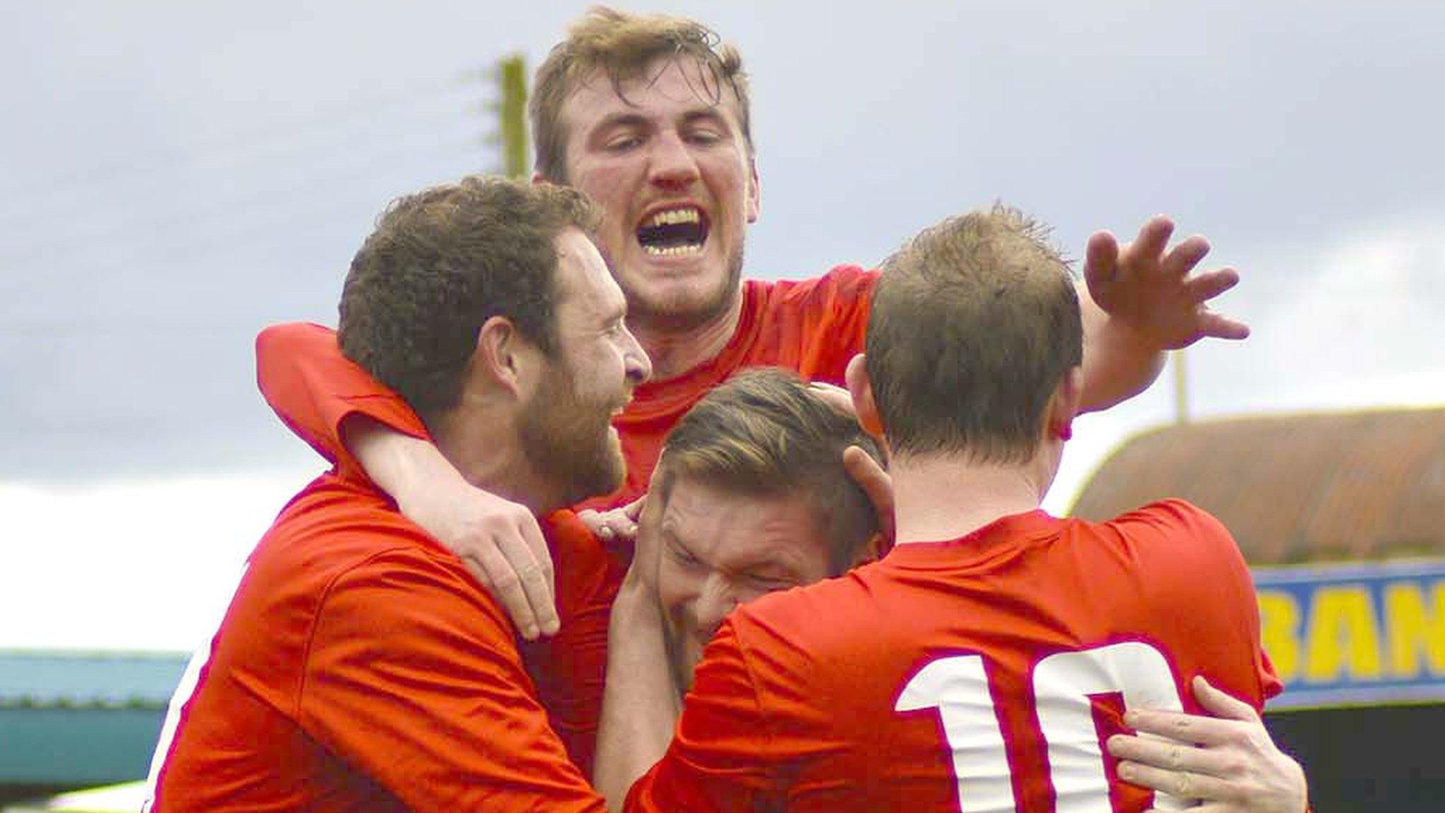 Ards beat Loughgall to secure their return to the top flight of the Irish League