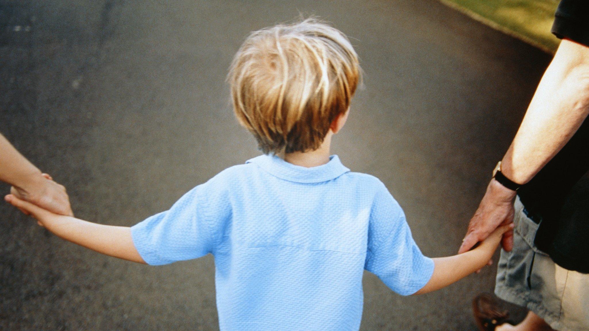 Boy with parents