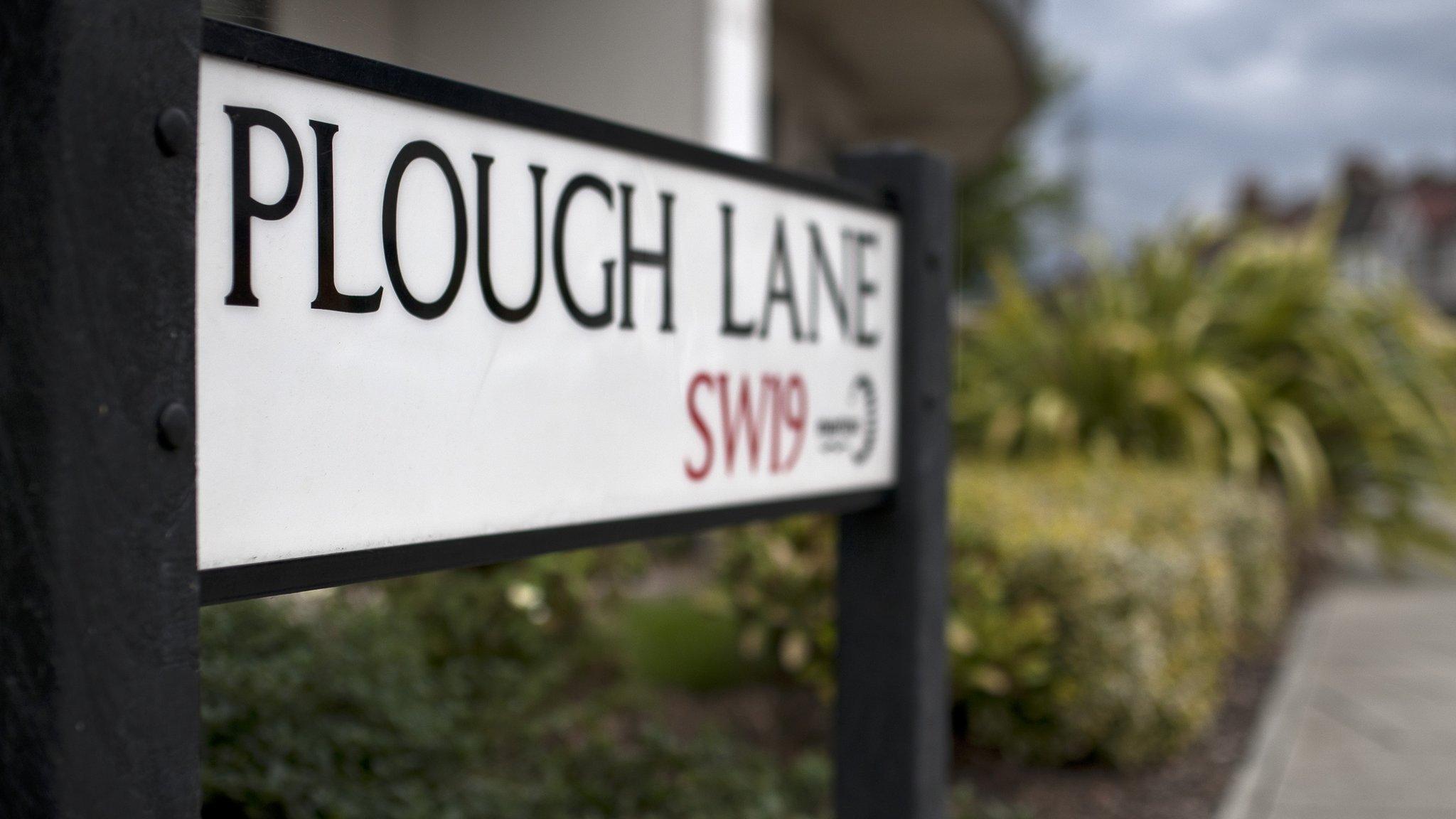 Plough Lane sign