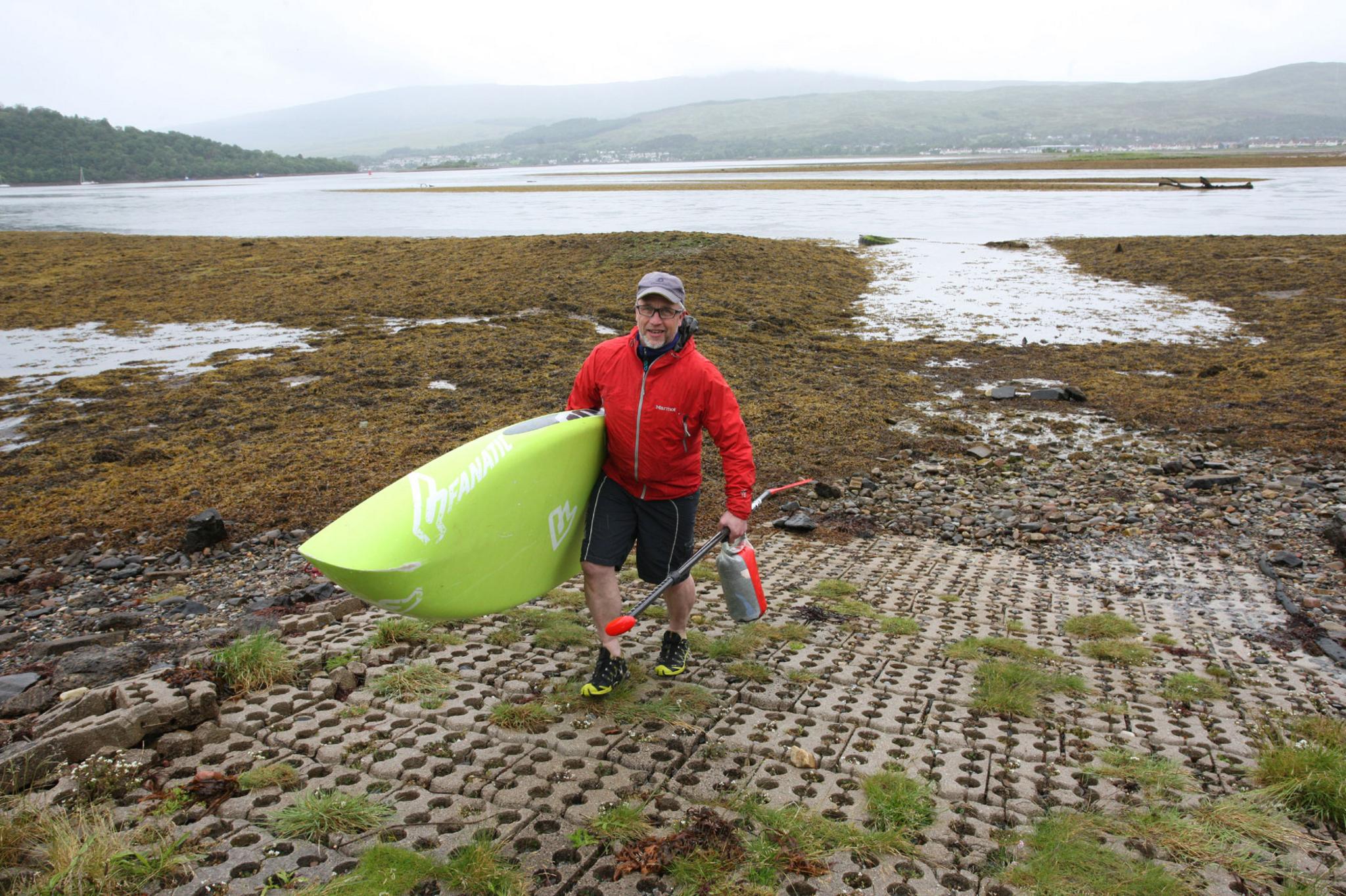 Paddle boarder Carl Habrel