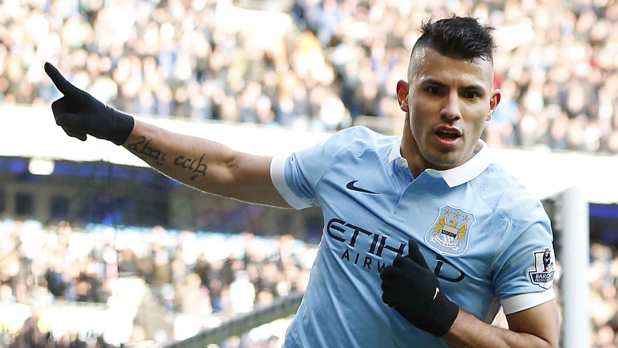 Man City striker Sergio Aguero