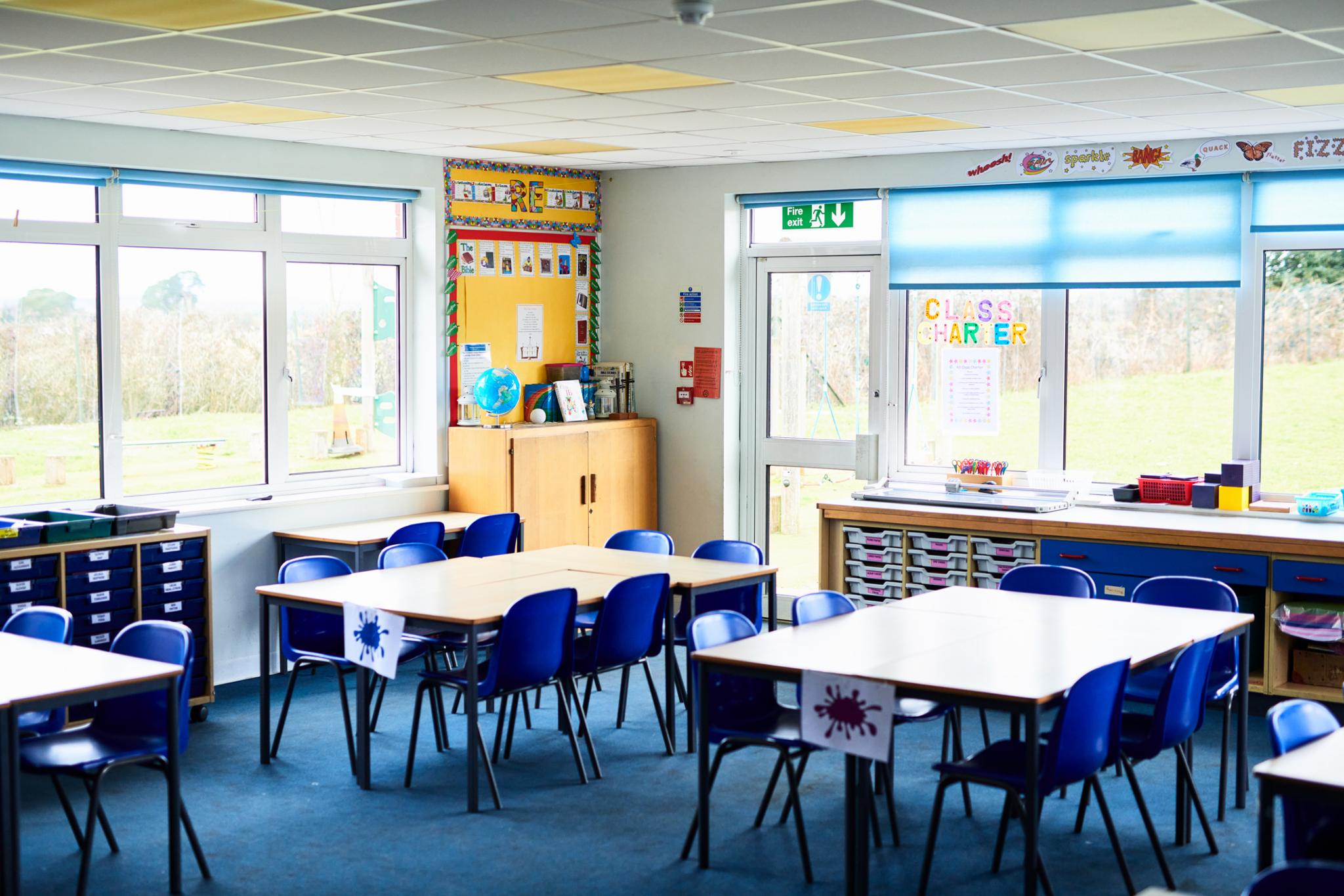 Empty classroom