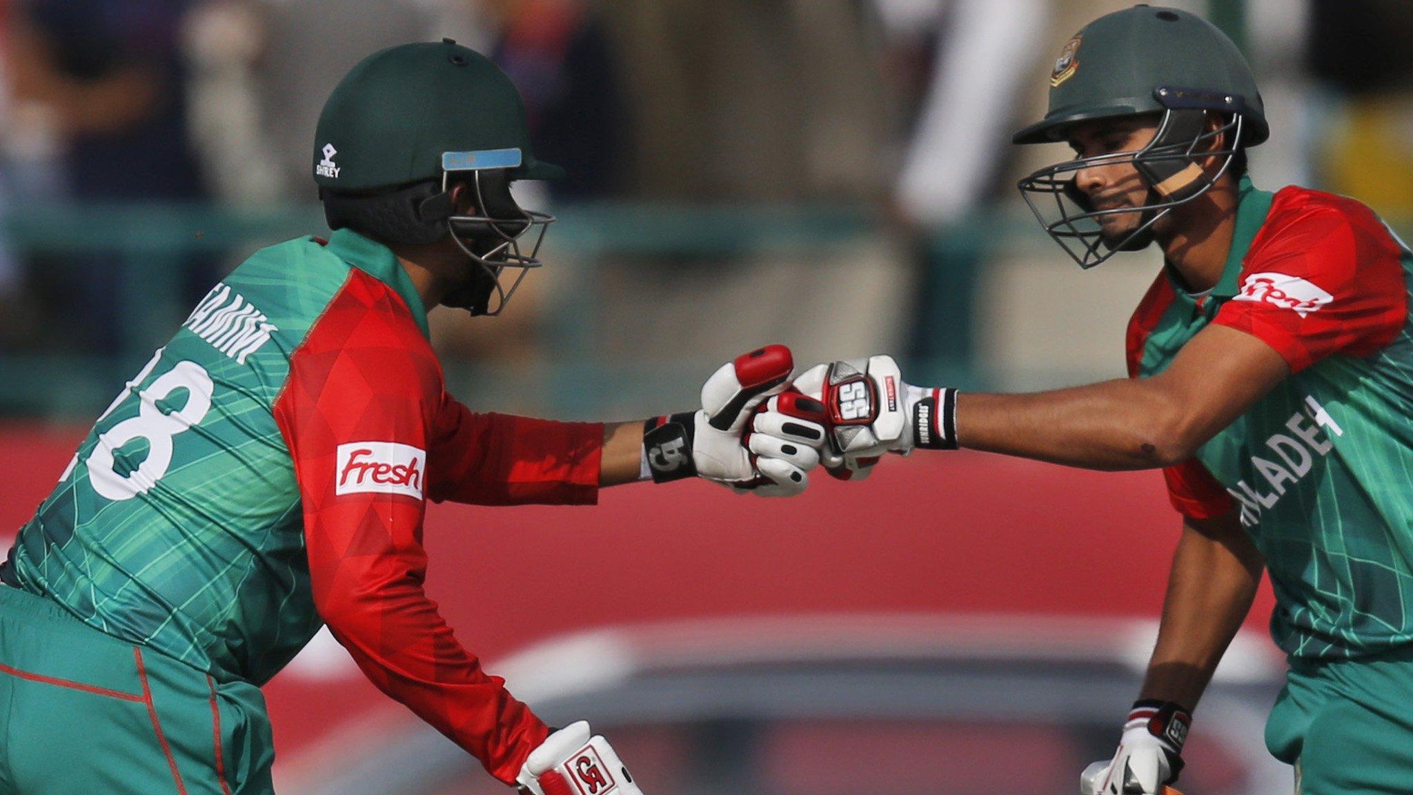 Bangladesh's Tamim Iqbal and Mahmudullah