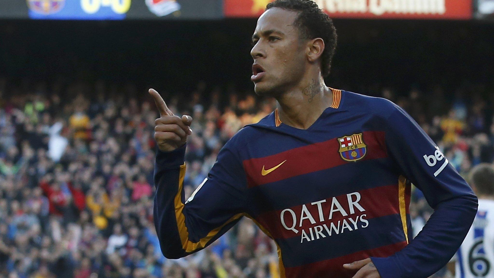 Neymar celebrates