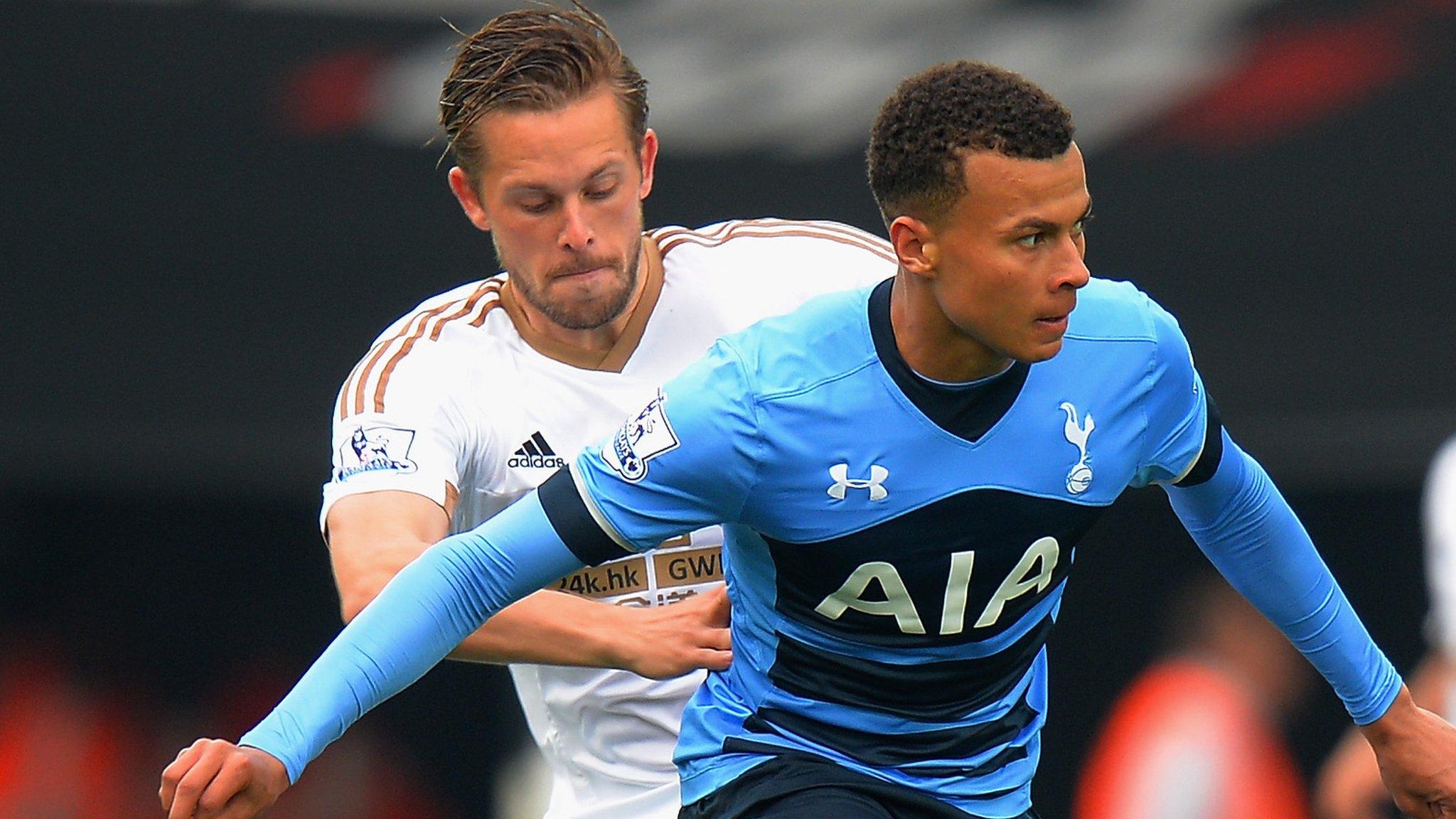 Gylfi Sigurdsson tackles Dele Alli