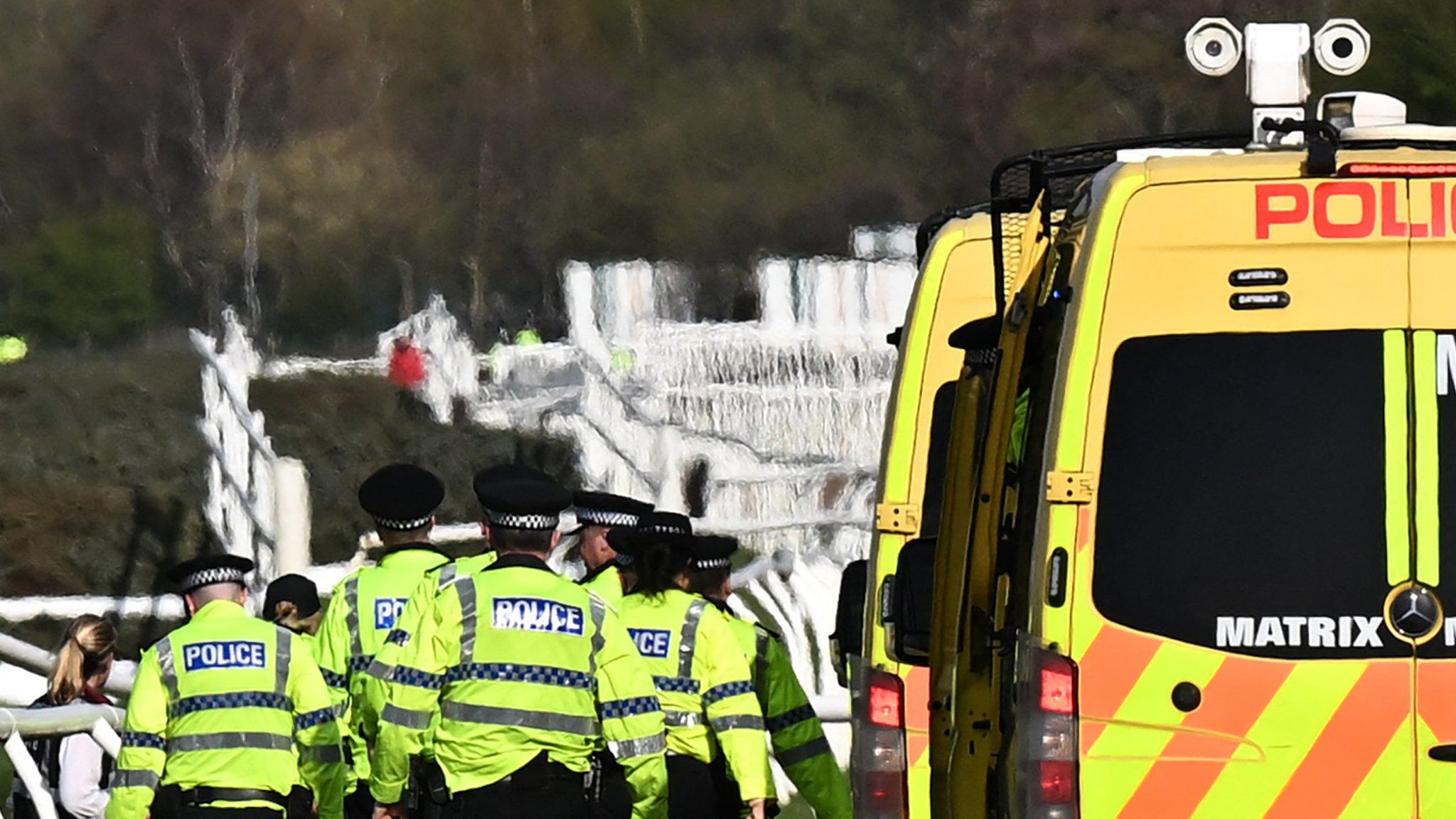 Police at Aintree