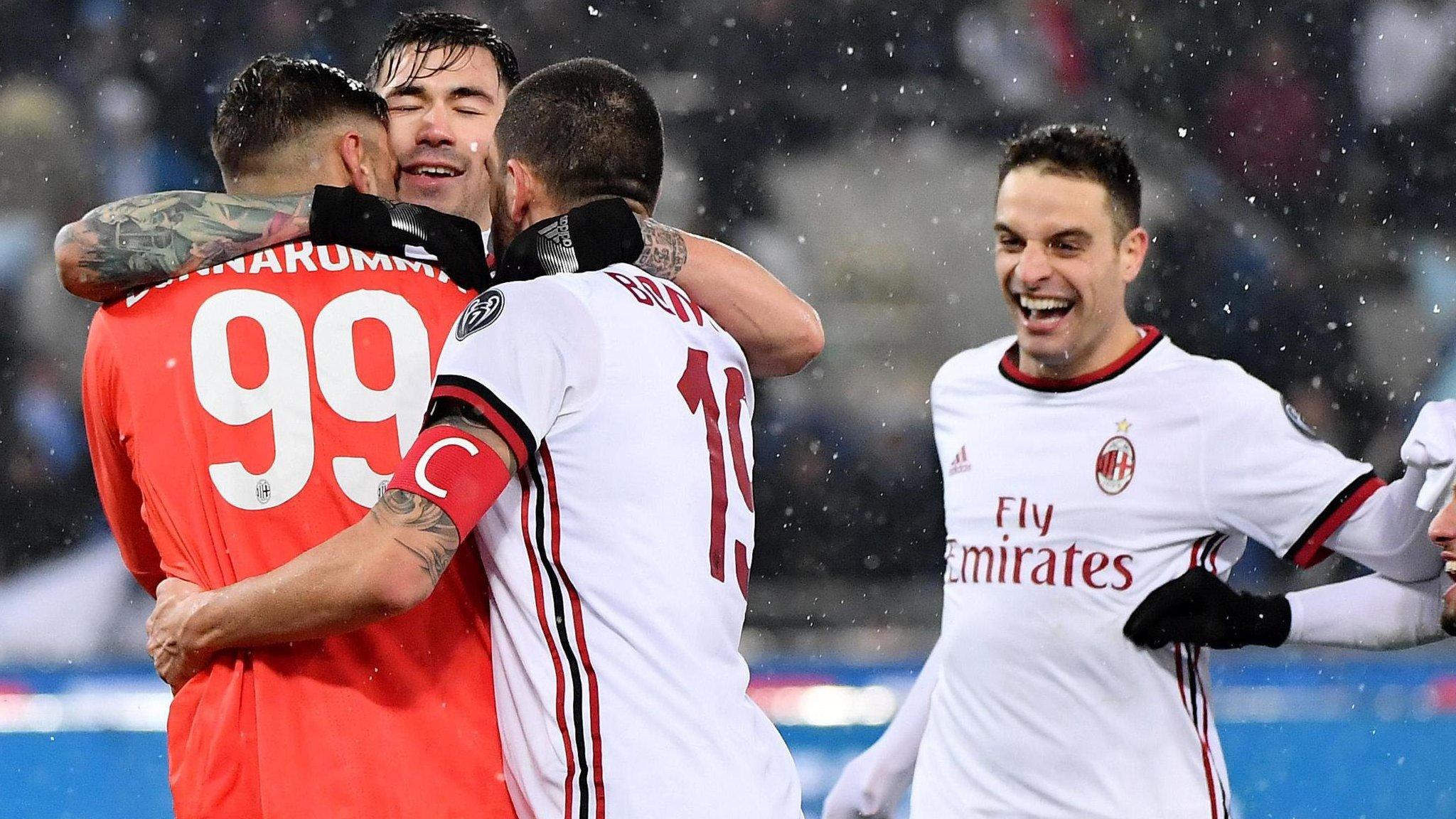 AC Milan celebrate