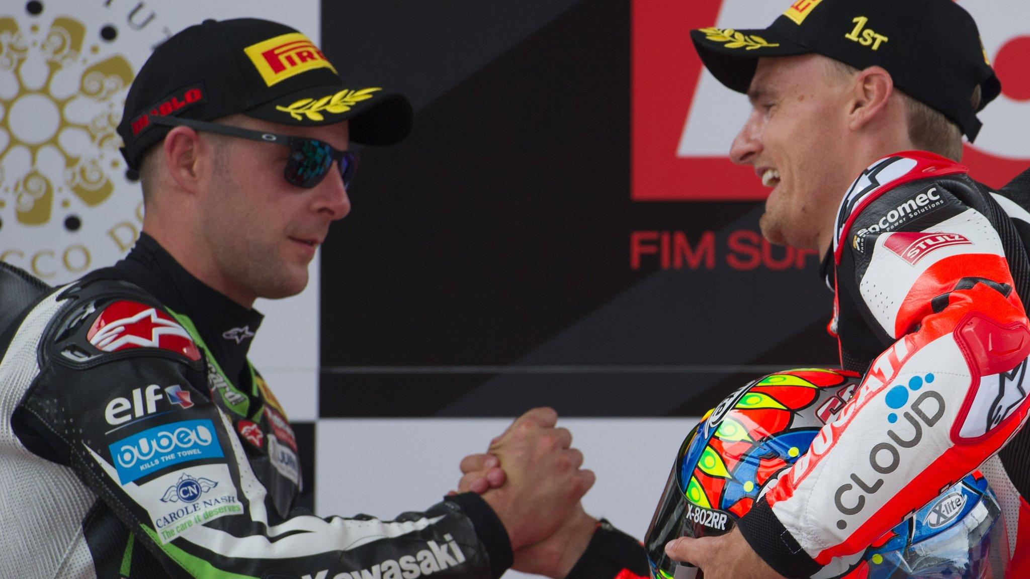 Jonathan Rea and Chaz Davies