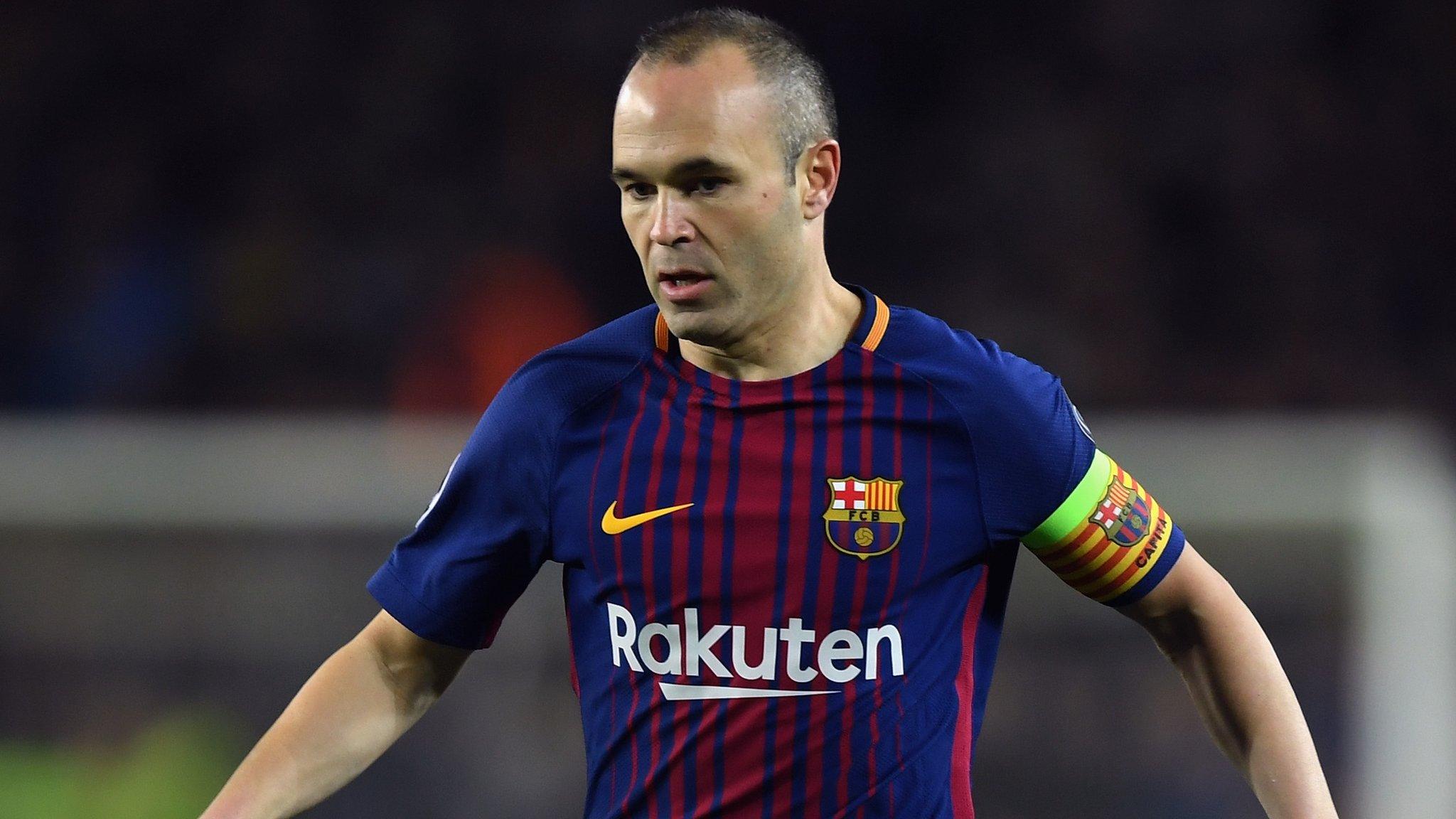 Andres Iniesta in action