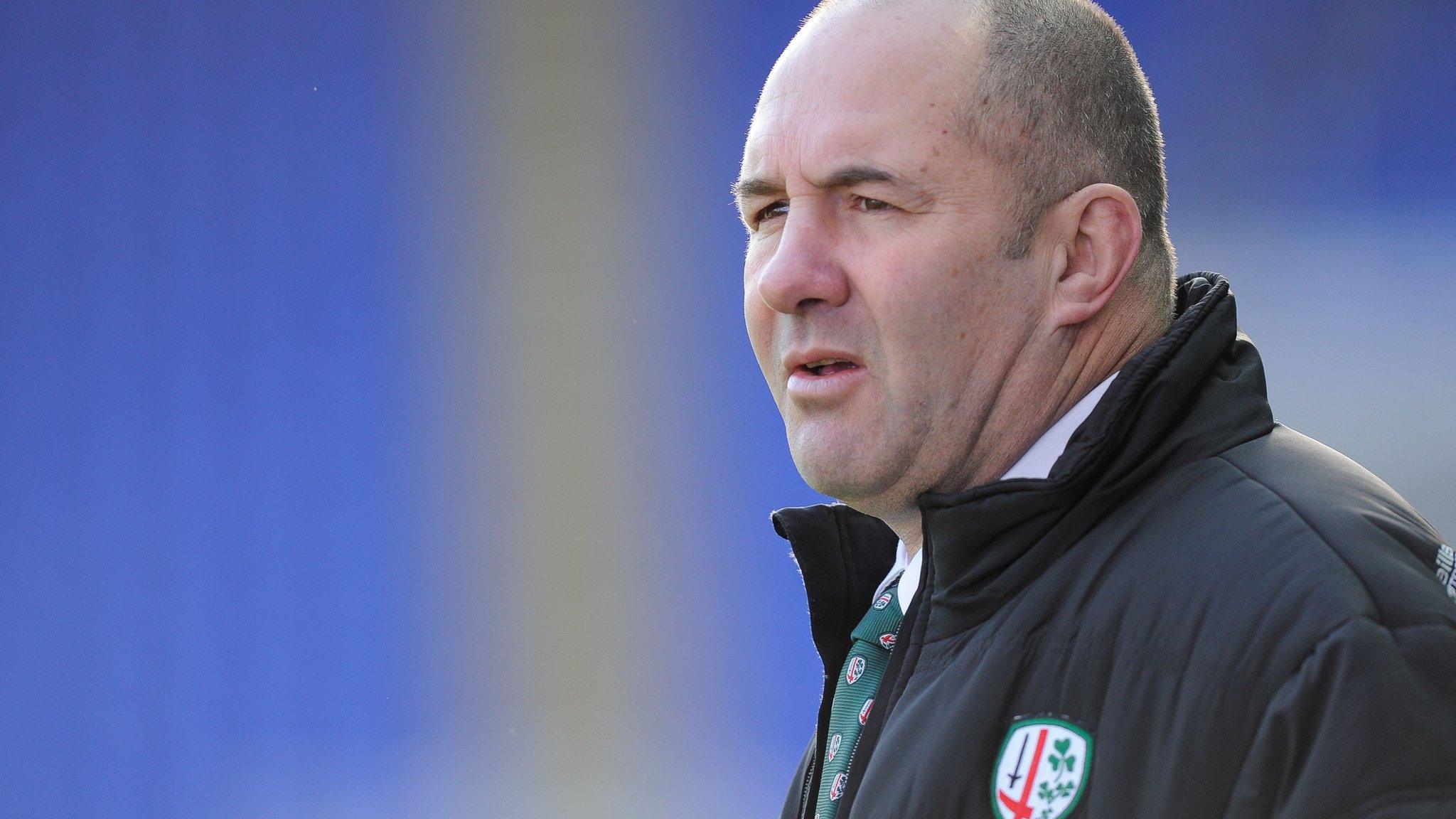 London Irish head coach Tom Coventry