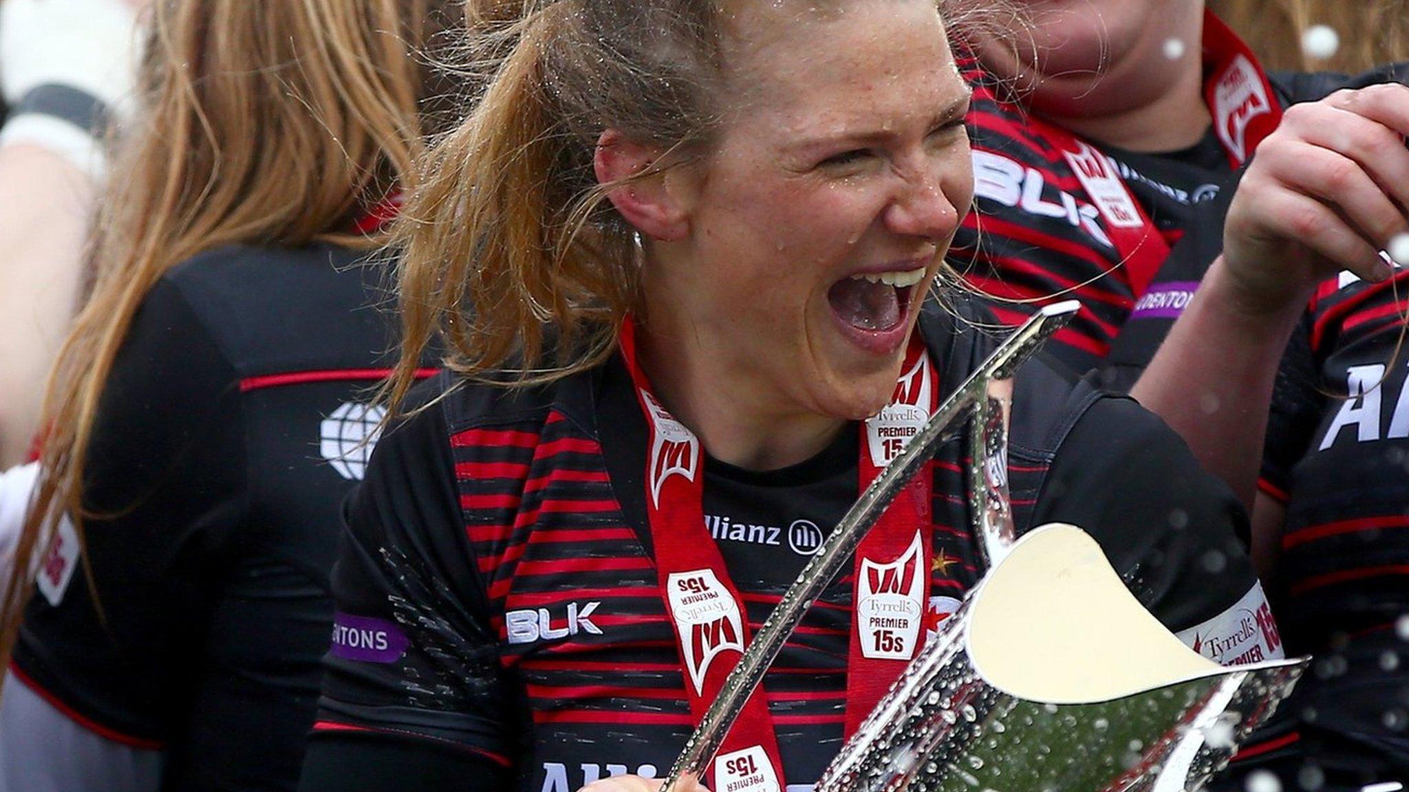 Saracens Women celebrate