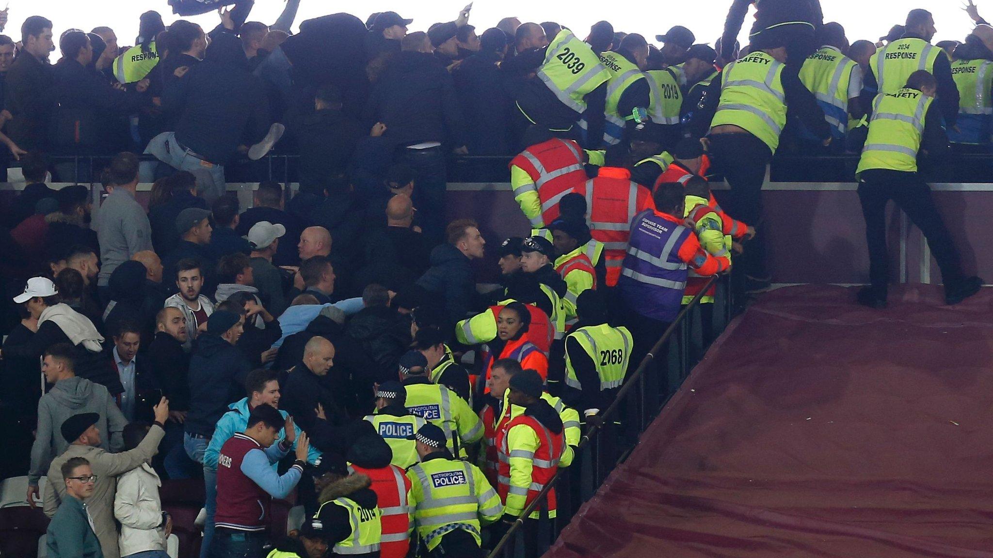 Fans at London Stadium