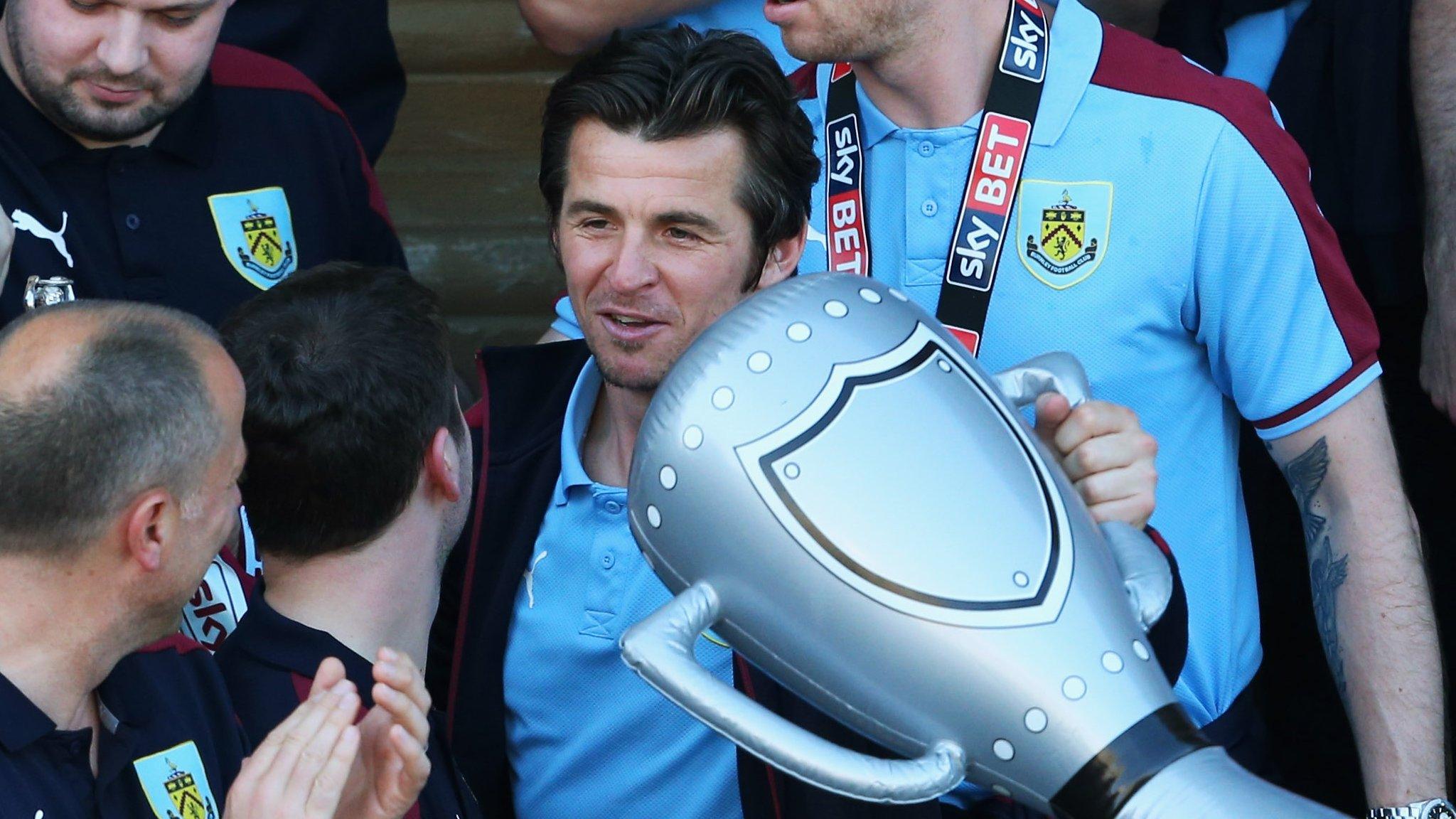 Joey Barton celebrates with Burnley