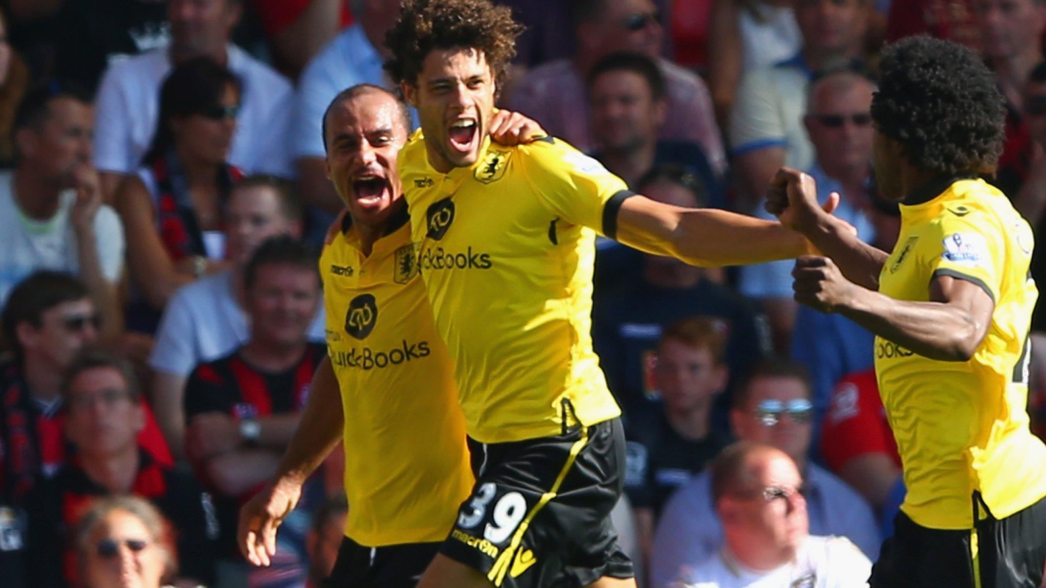 Rudy Gestede celebrates