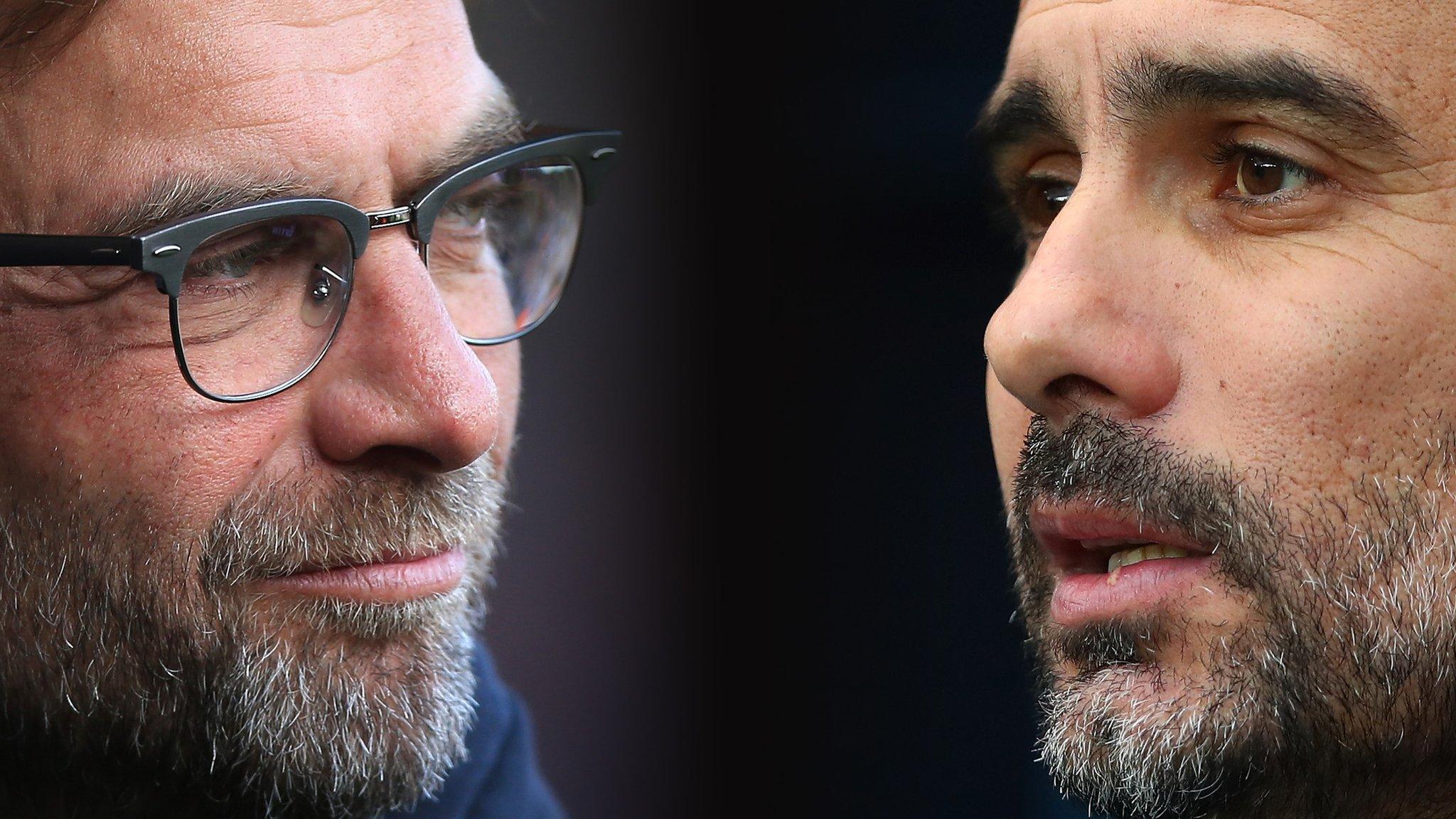 Jurgen Klopp and Pep Guardiola