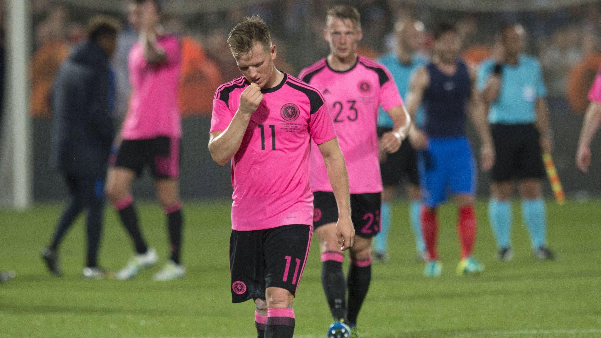 Scotland's Matt Ritchie following the friendly defeat by France