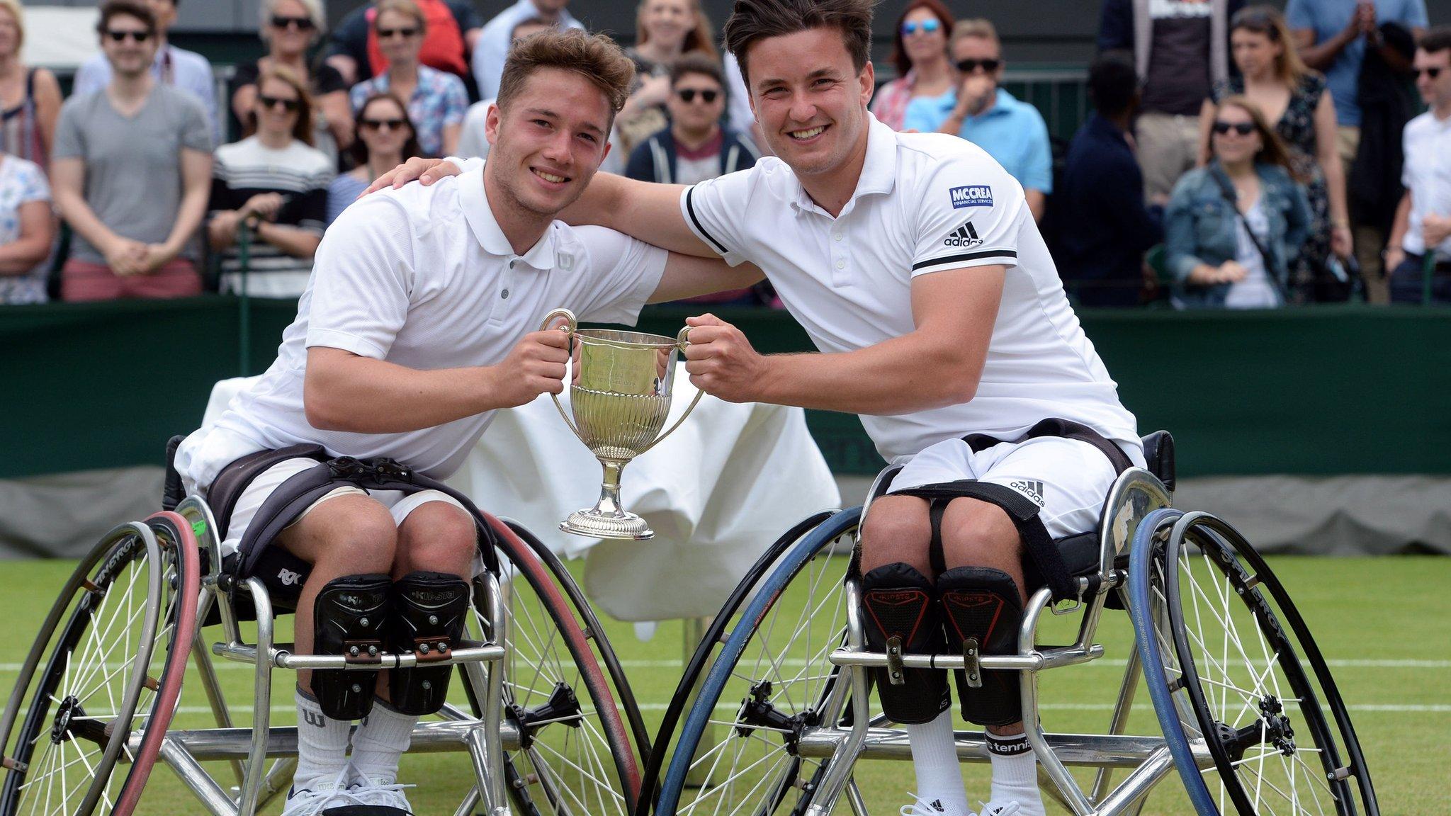 Alfie Hewett (left), Gordon Reid