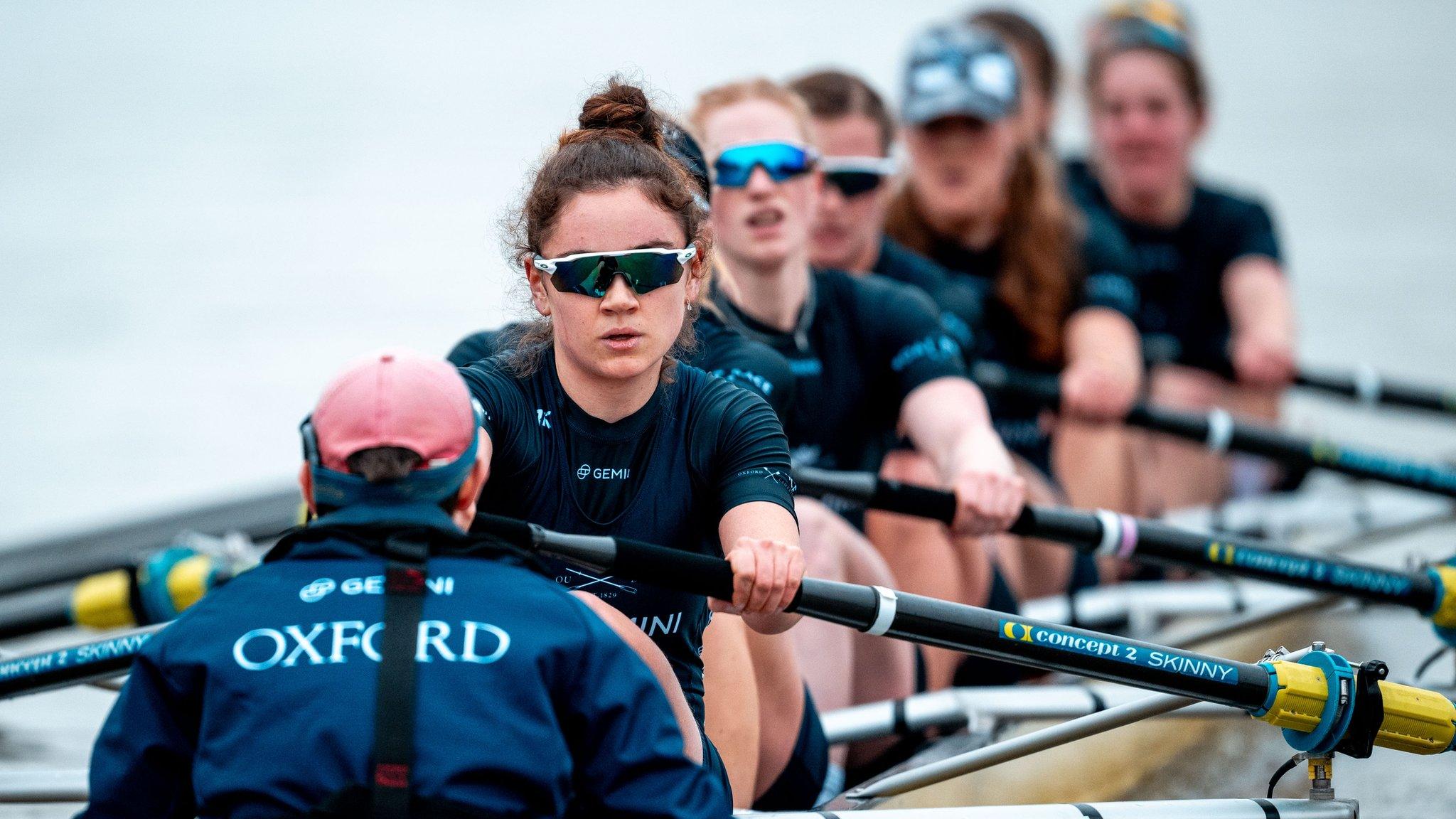 Oxford women's crew in action