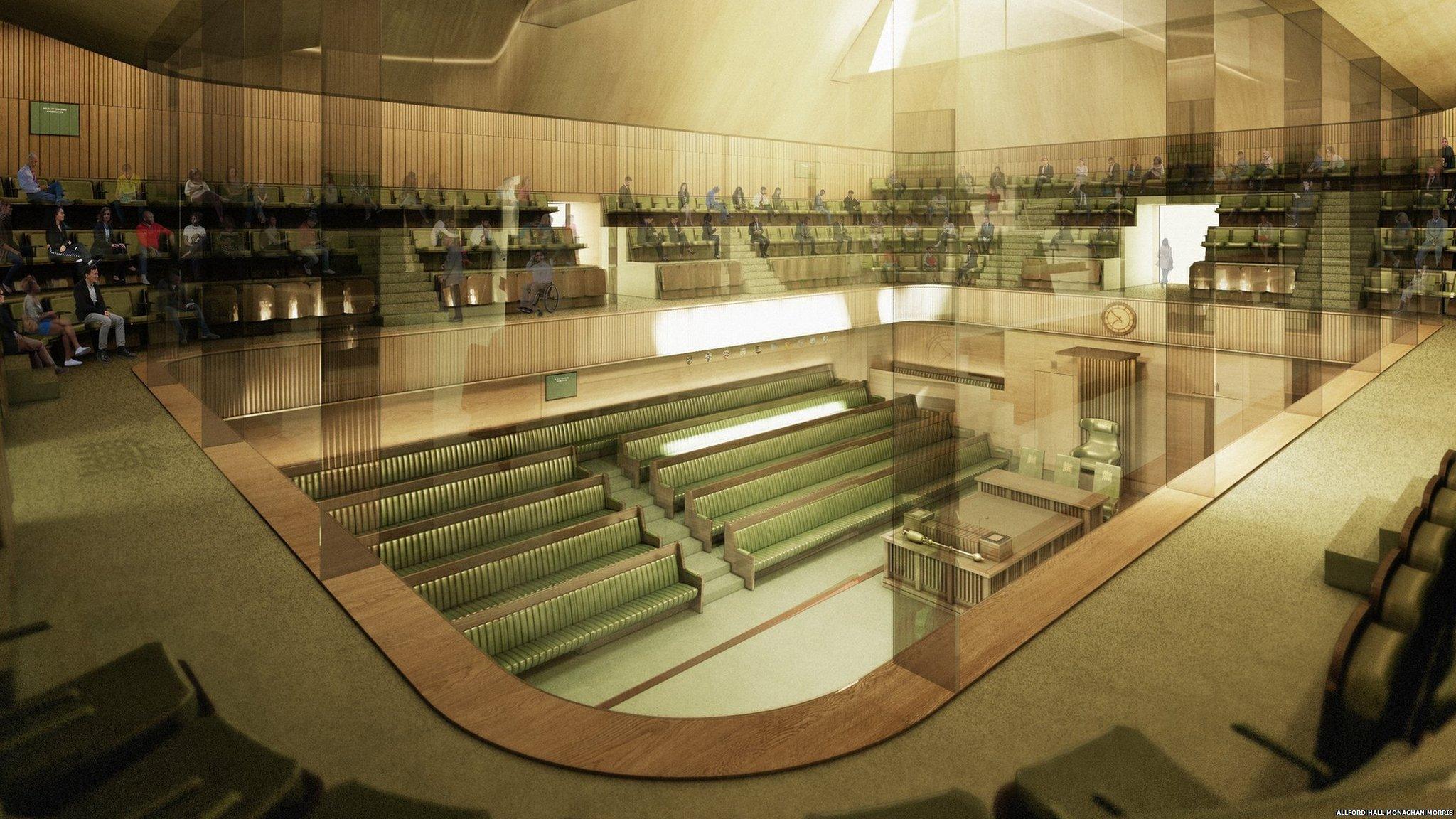 Computer-generated image of proposed new Commons chamber