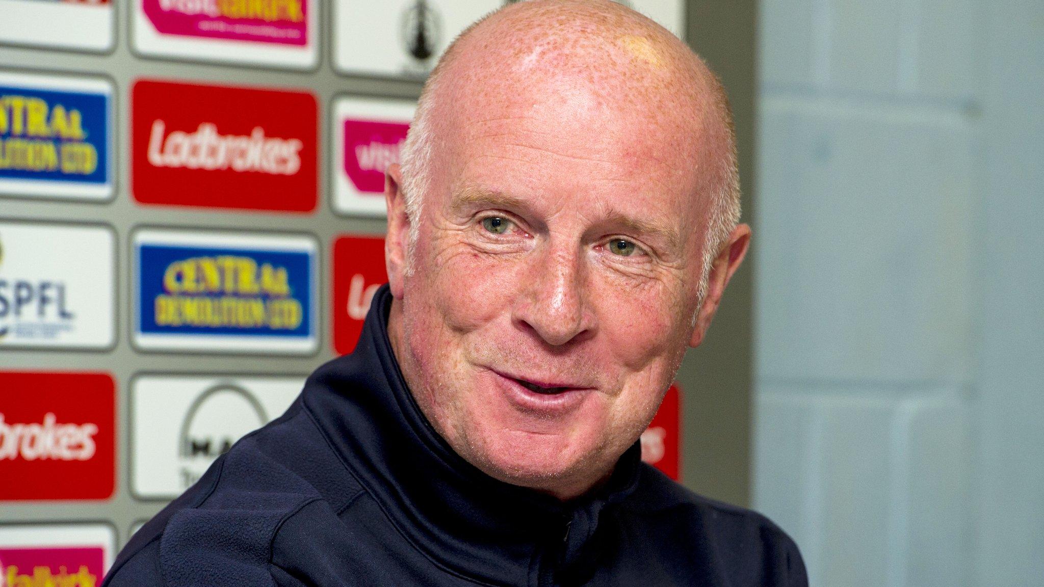 Falkirk manager Peter Houston