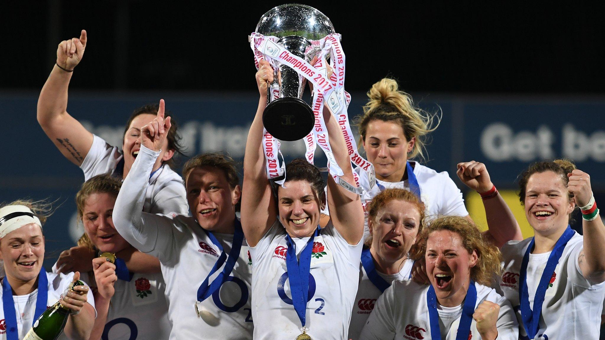 England women lift Six Nations in March 2017