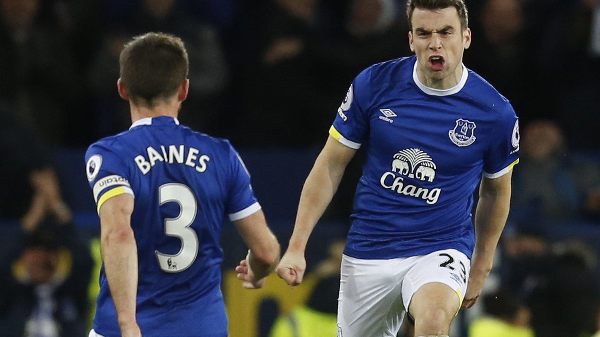 Seamus Coleman celebrates