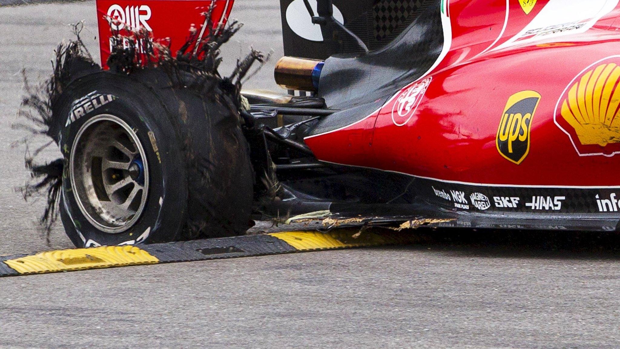 Sebastian Vettel tyre