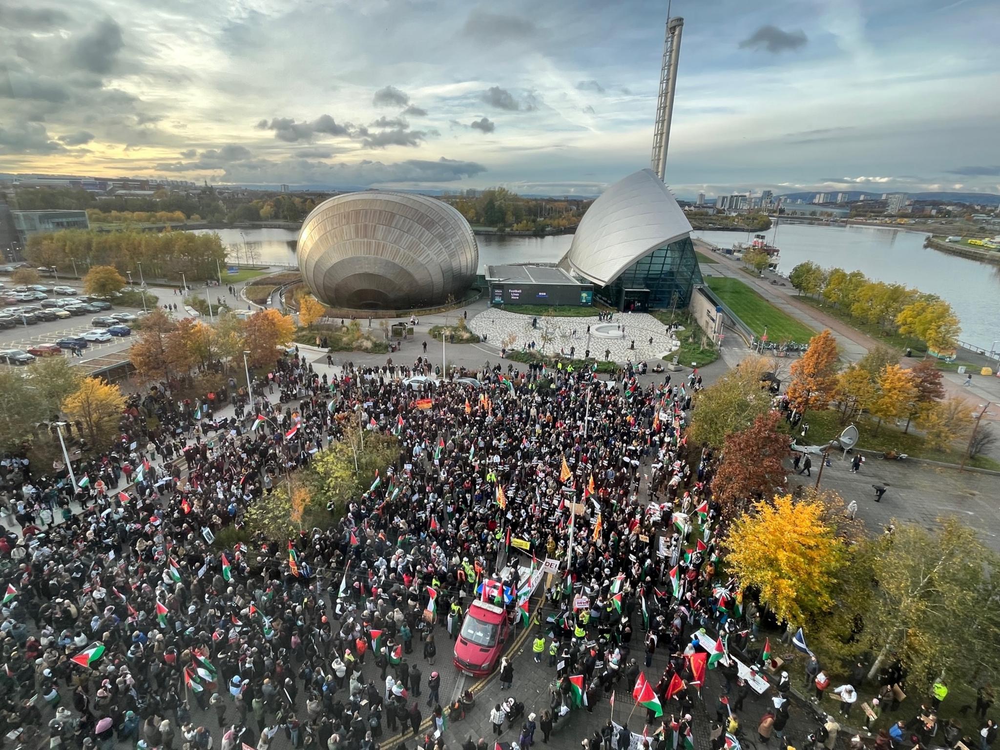 Glasgow BBC protest