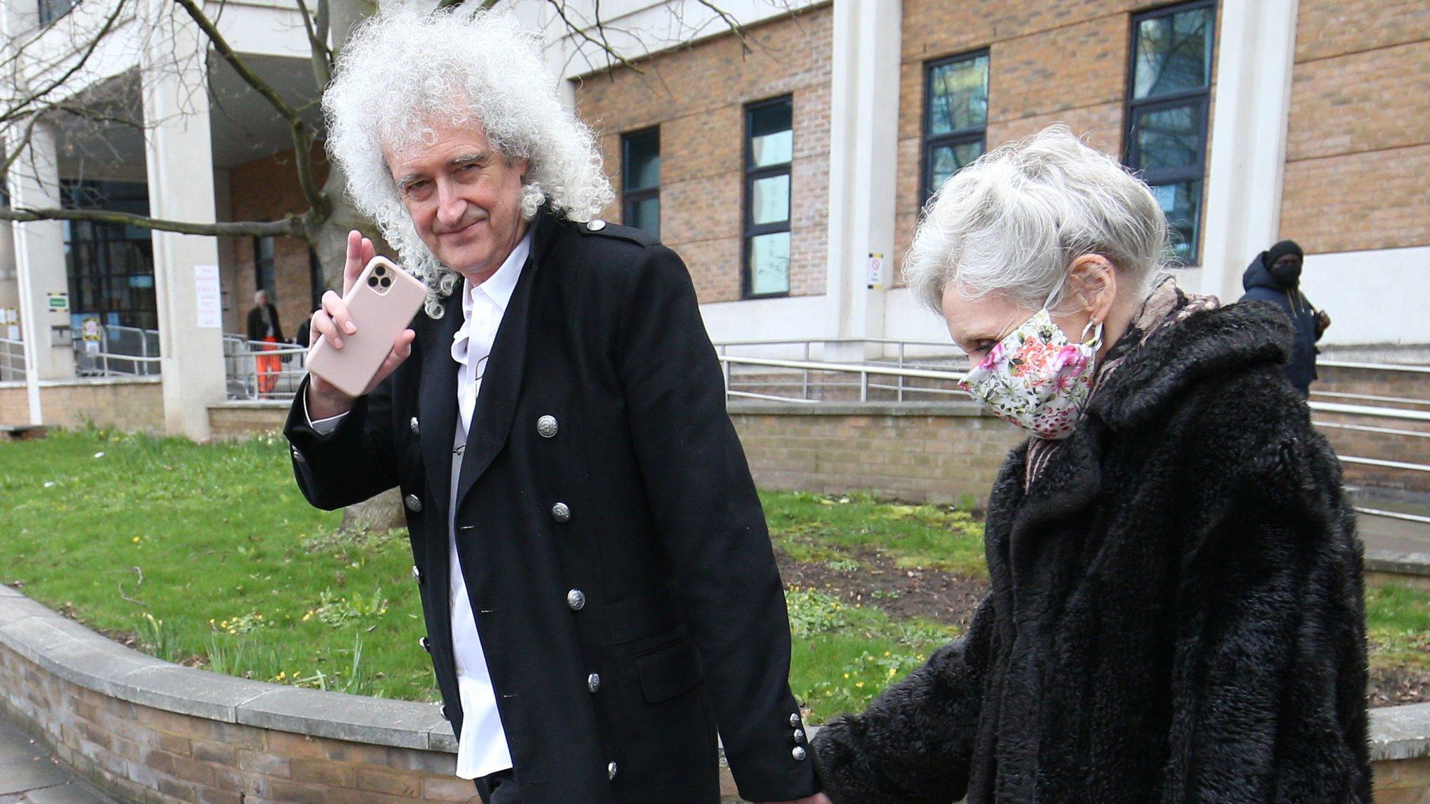 Brian May and Anita Dobson